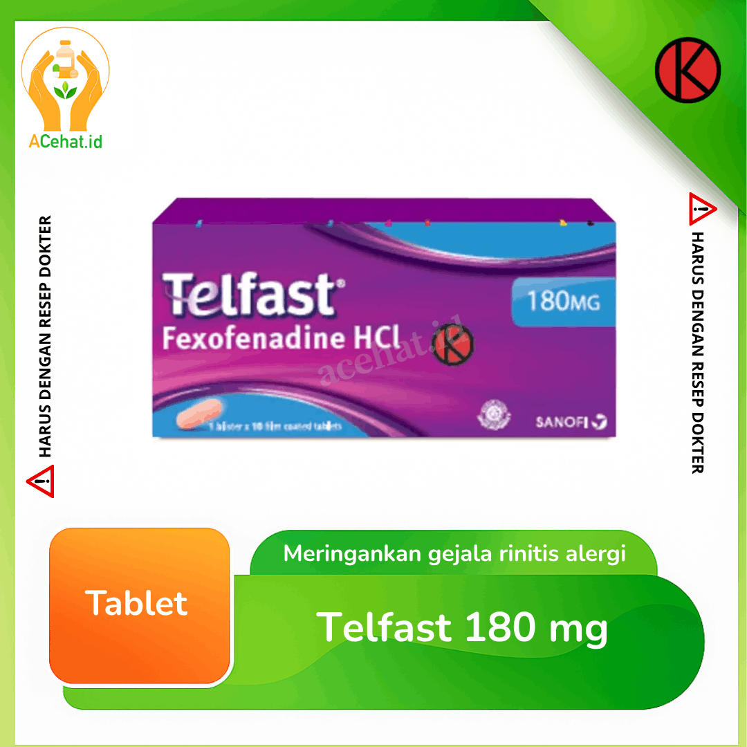 Telfast 180 mg 10 Tablet