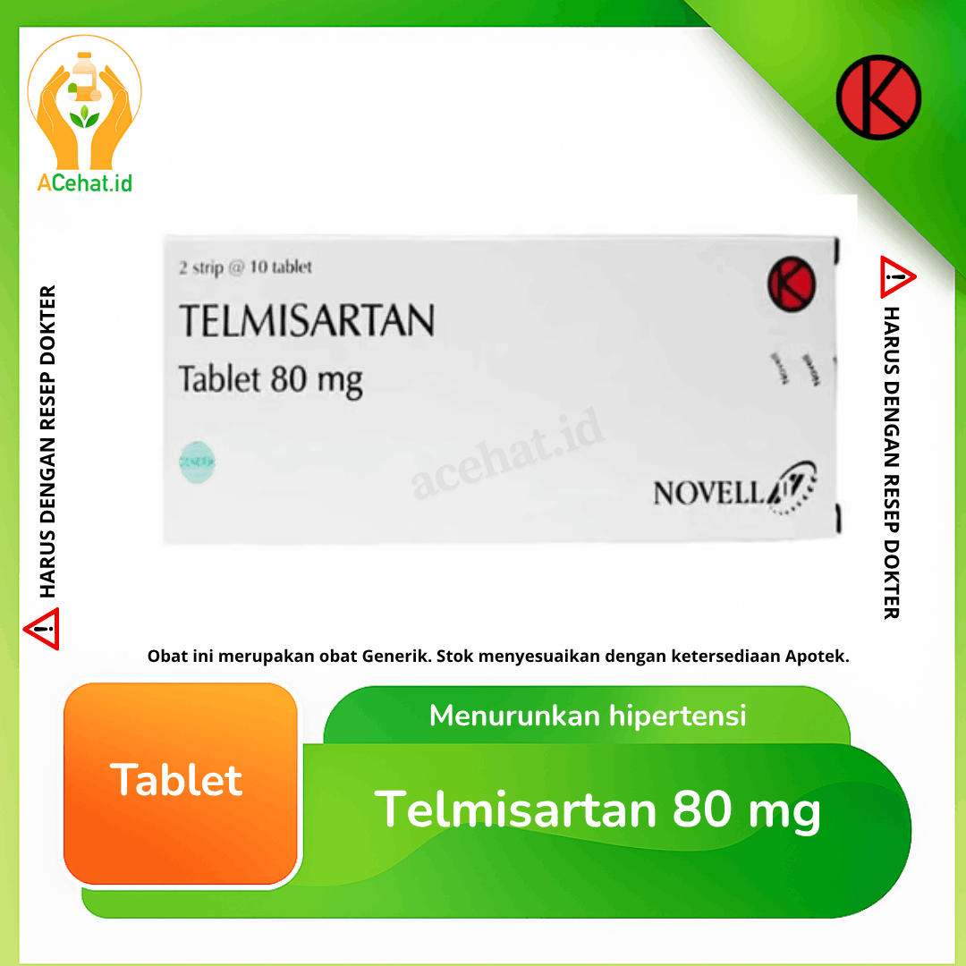 Telmisartan 80 mg 10 Tablet