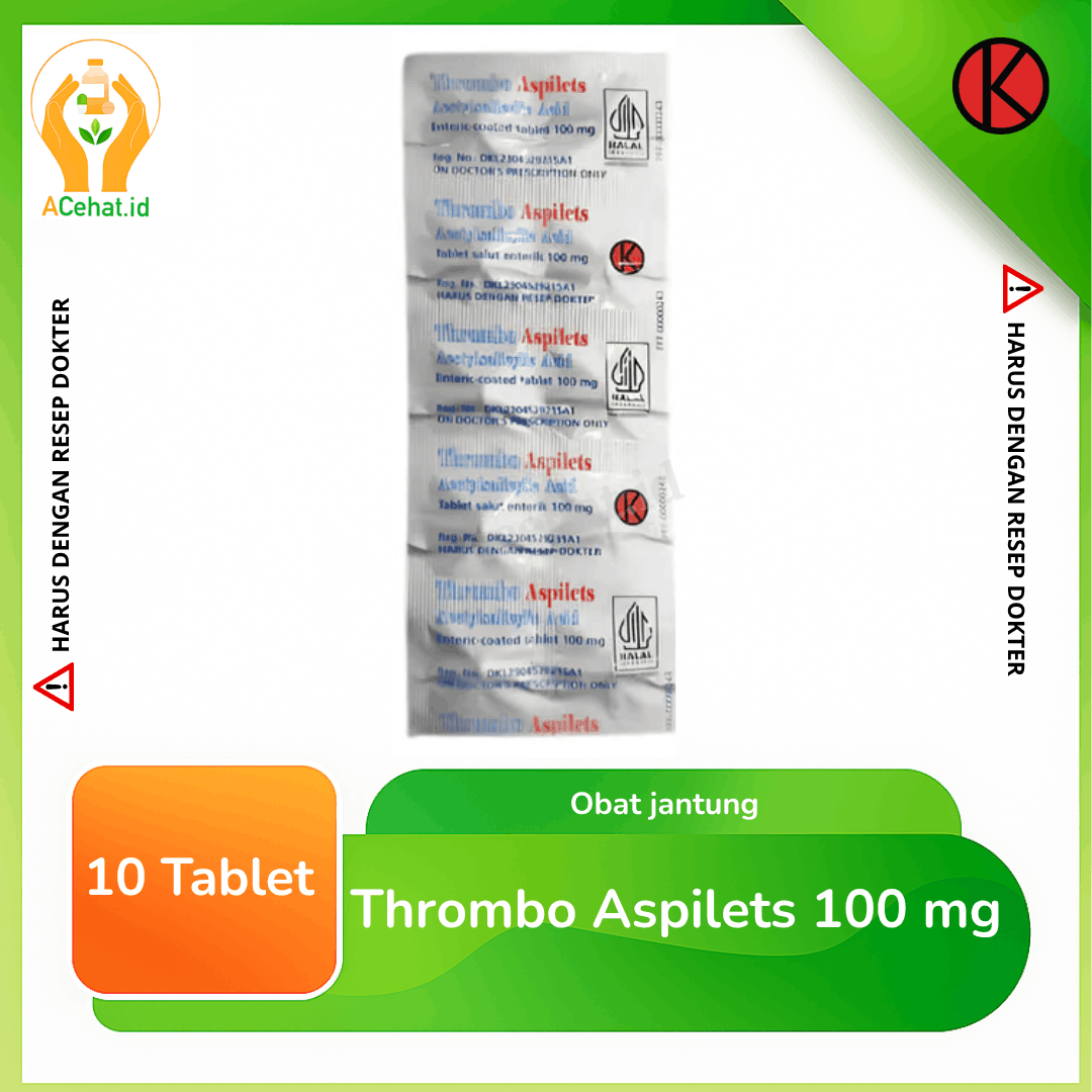 Thrombo Aspilets 100 mg 10 Tablet