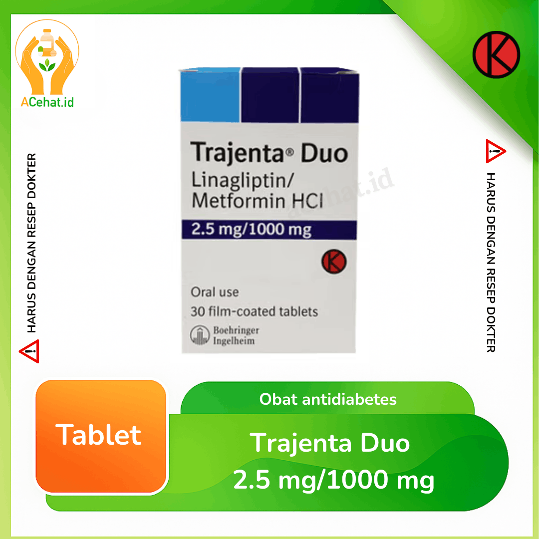 Trajenta Duo 2.5 mg/1000 mg Tablet