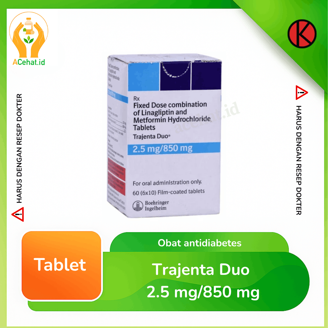 Trajenta Duo 2.5 mg/850 mg Tablet