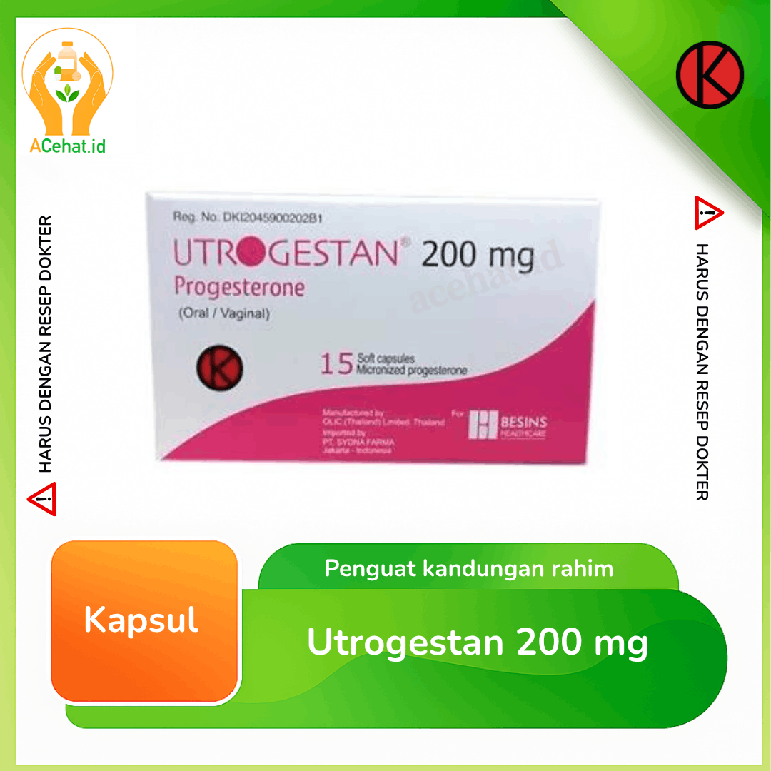 Utrogestan 200 mg 15 Kapsul