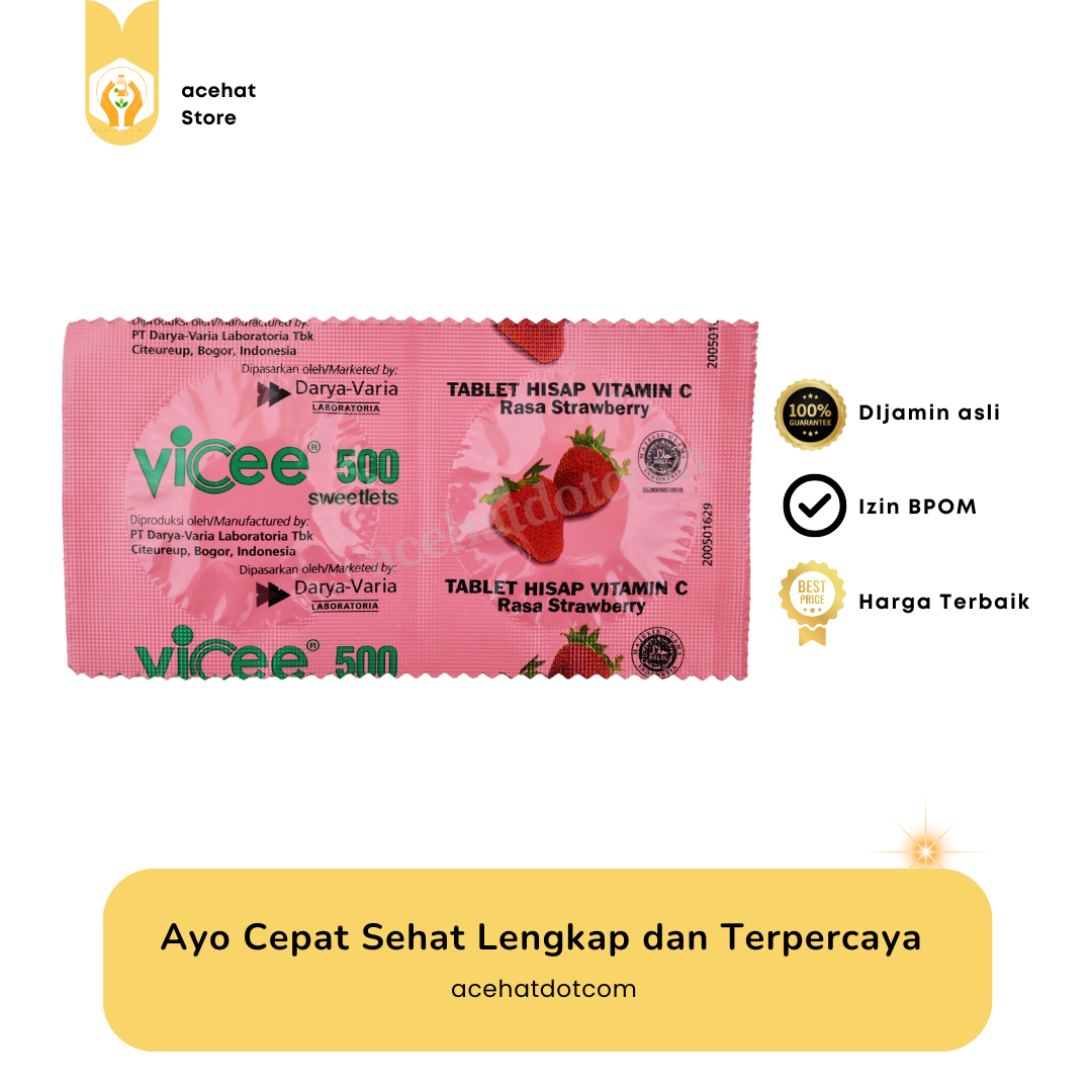 VICEE STRAWBERRY 50 STRIP @2 TAB