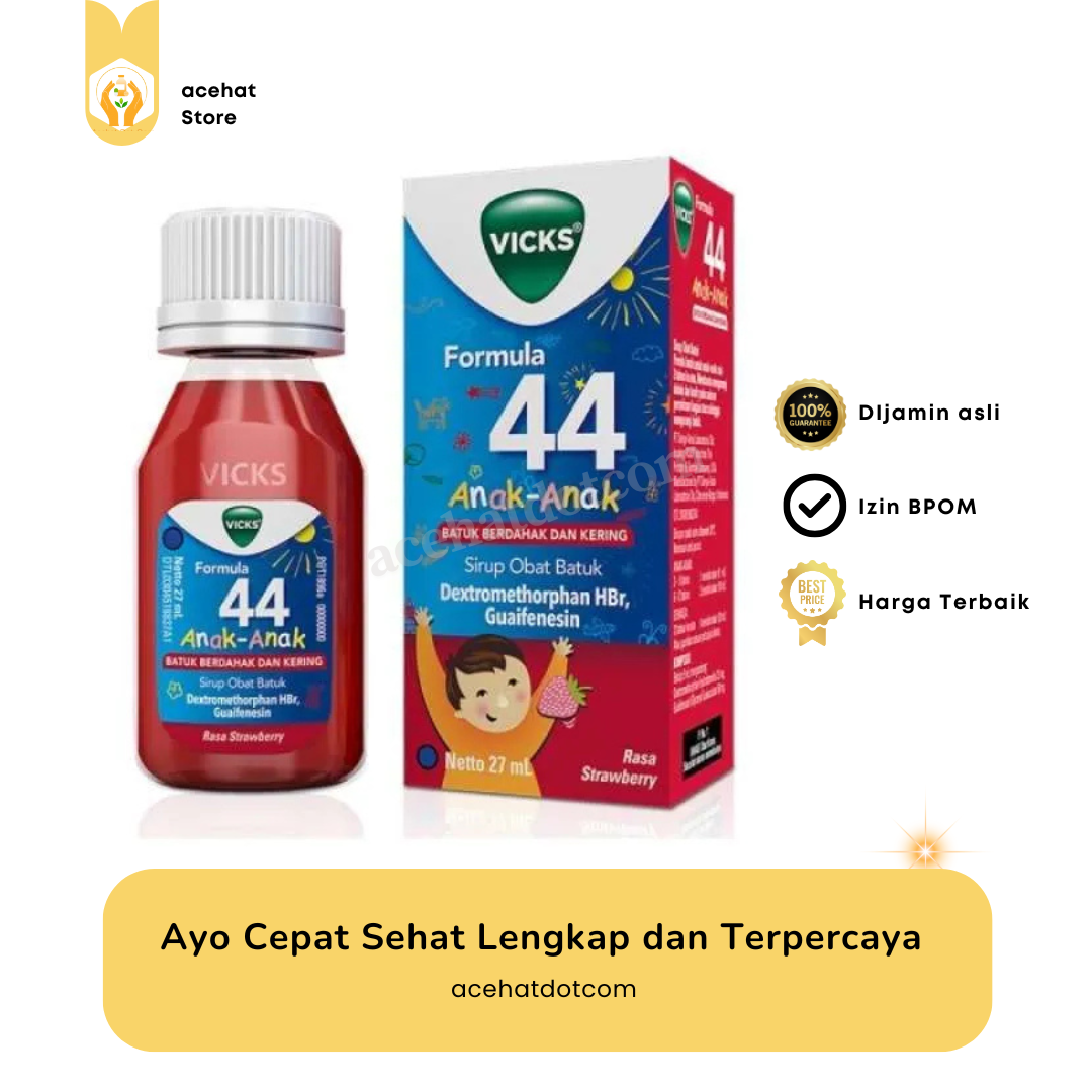 VICKS FORMULA 44 ANAK RASA STRAWBERRY 27 ML