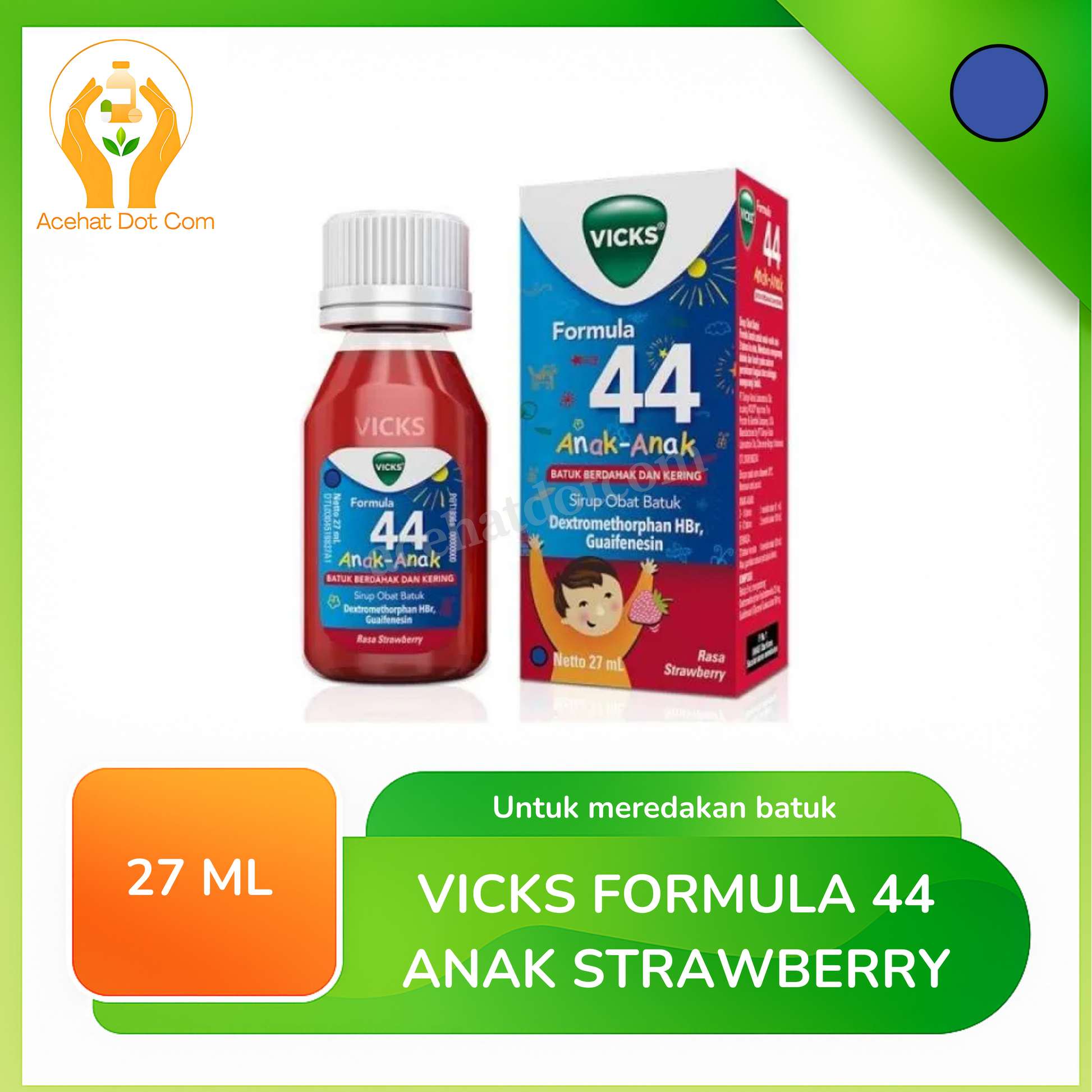 VICKS FORMULA 44 ANAK RASA STRAWBERRY 27 ML 