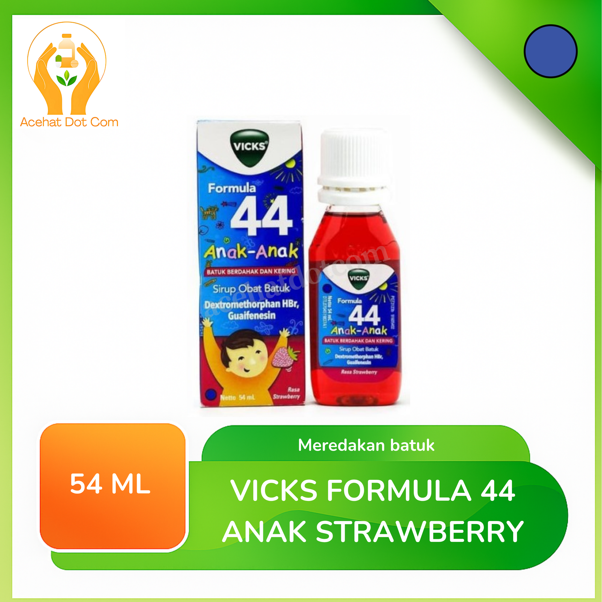 VICKS FORMULA 44 ANAK RASA STRAWBERRY 54 ML 