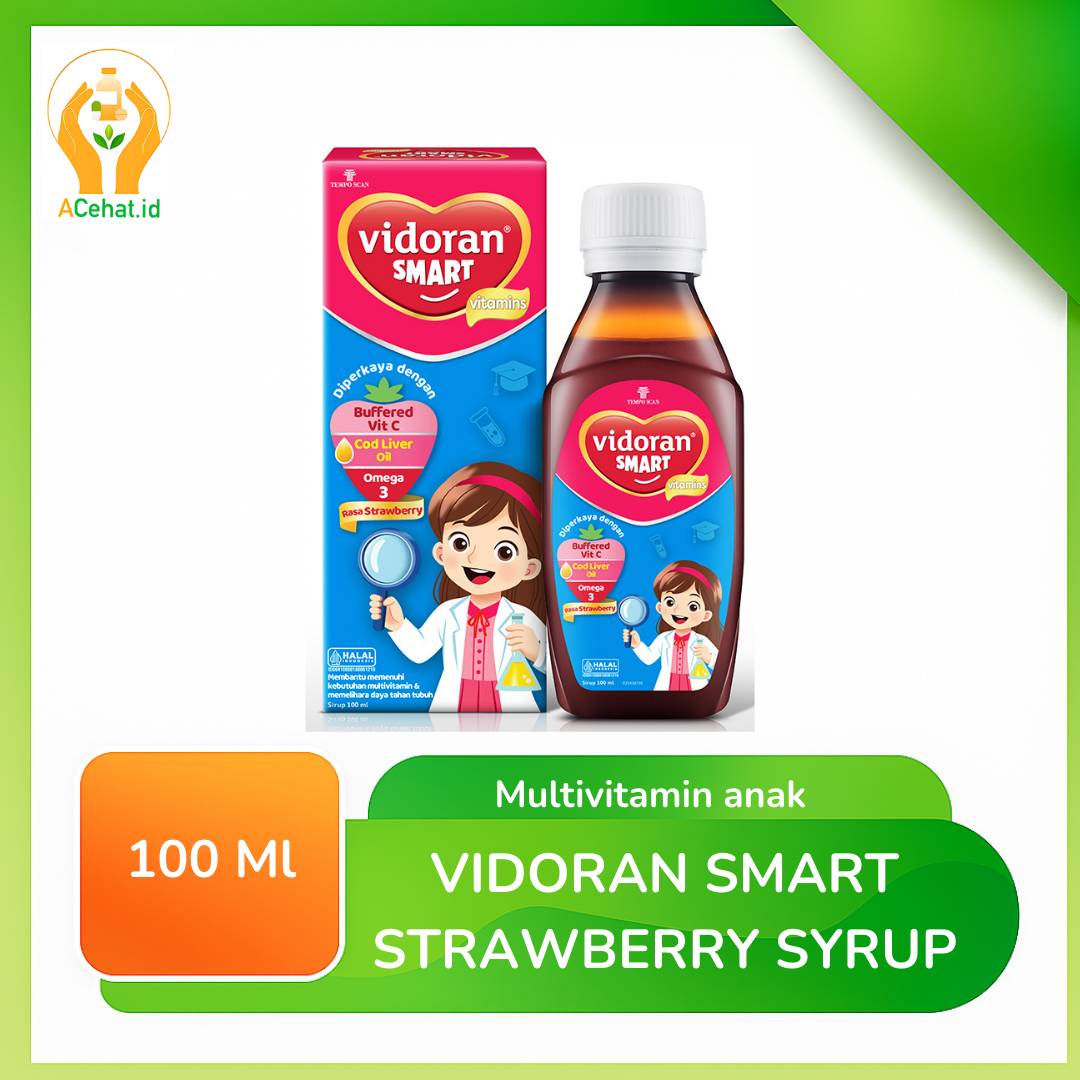 VIDORAN SMART STRAWBERRY SYR 100 ML