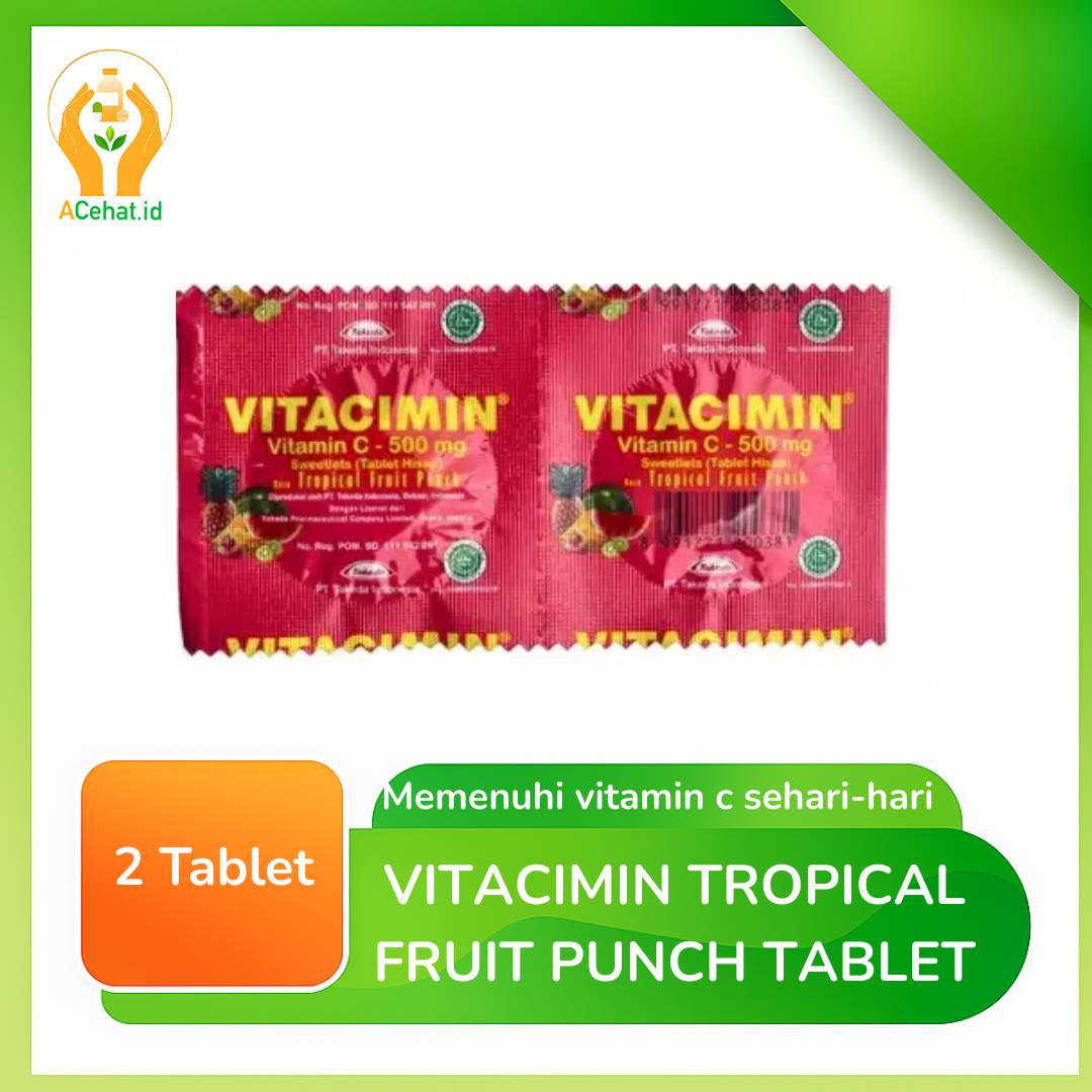 VITACIMIN TROPICAL FRUIT PUNCH 50 strip @2 tab