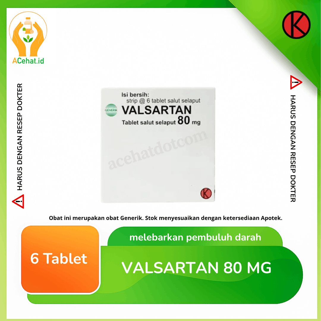 Valsartan 80 mg 6 Tablet