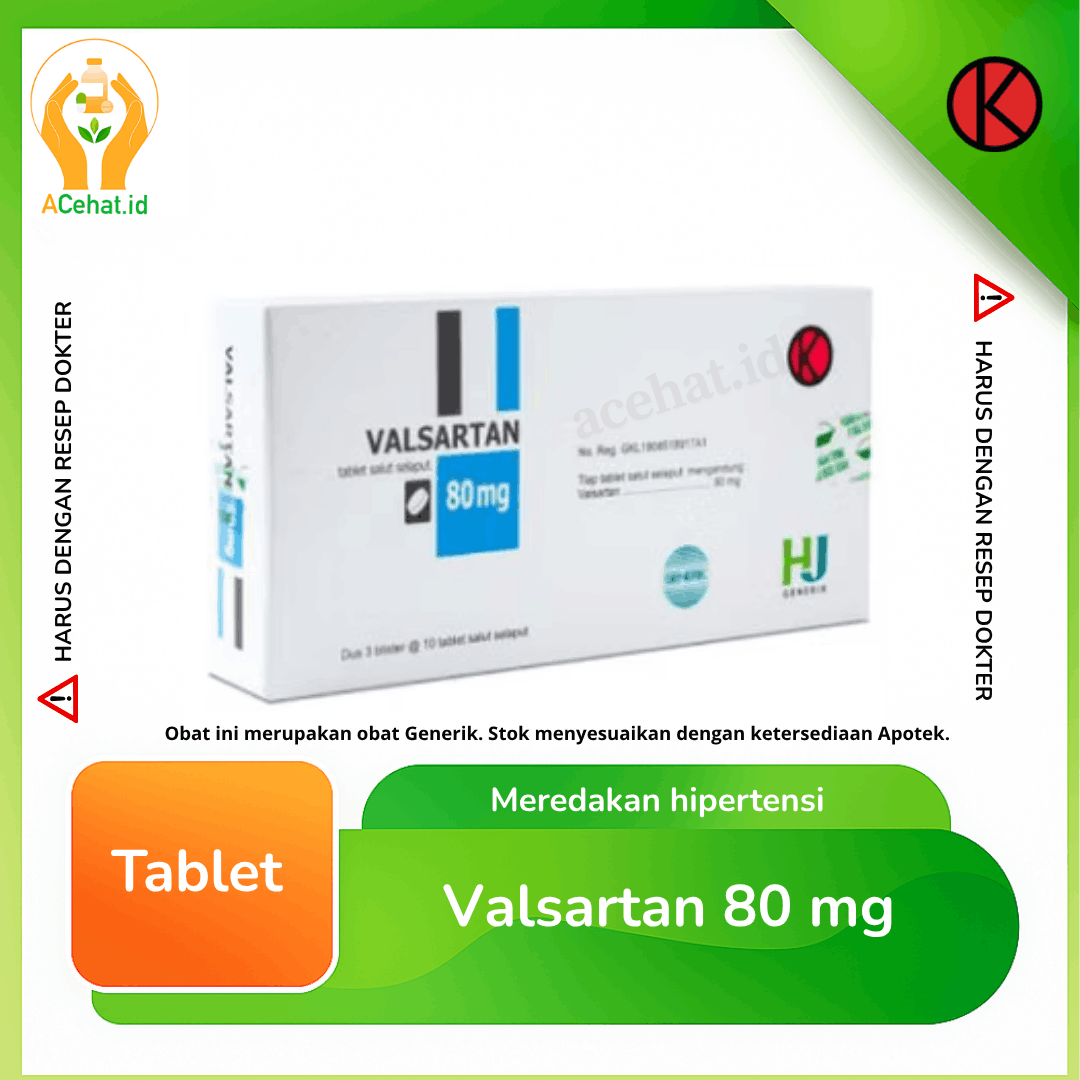 Valsartan 80 mg 10 Tablet