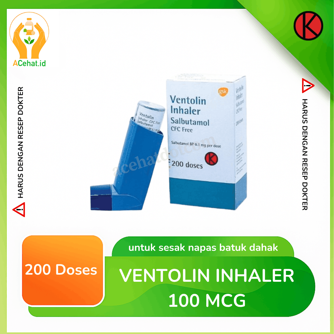 Ventolin Inhaler 100 mcg 200 Doses