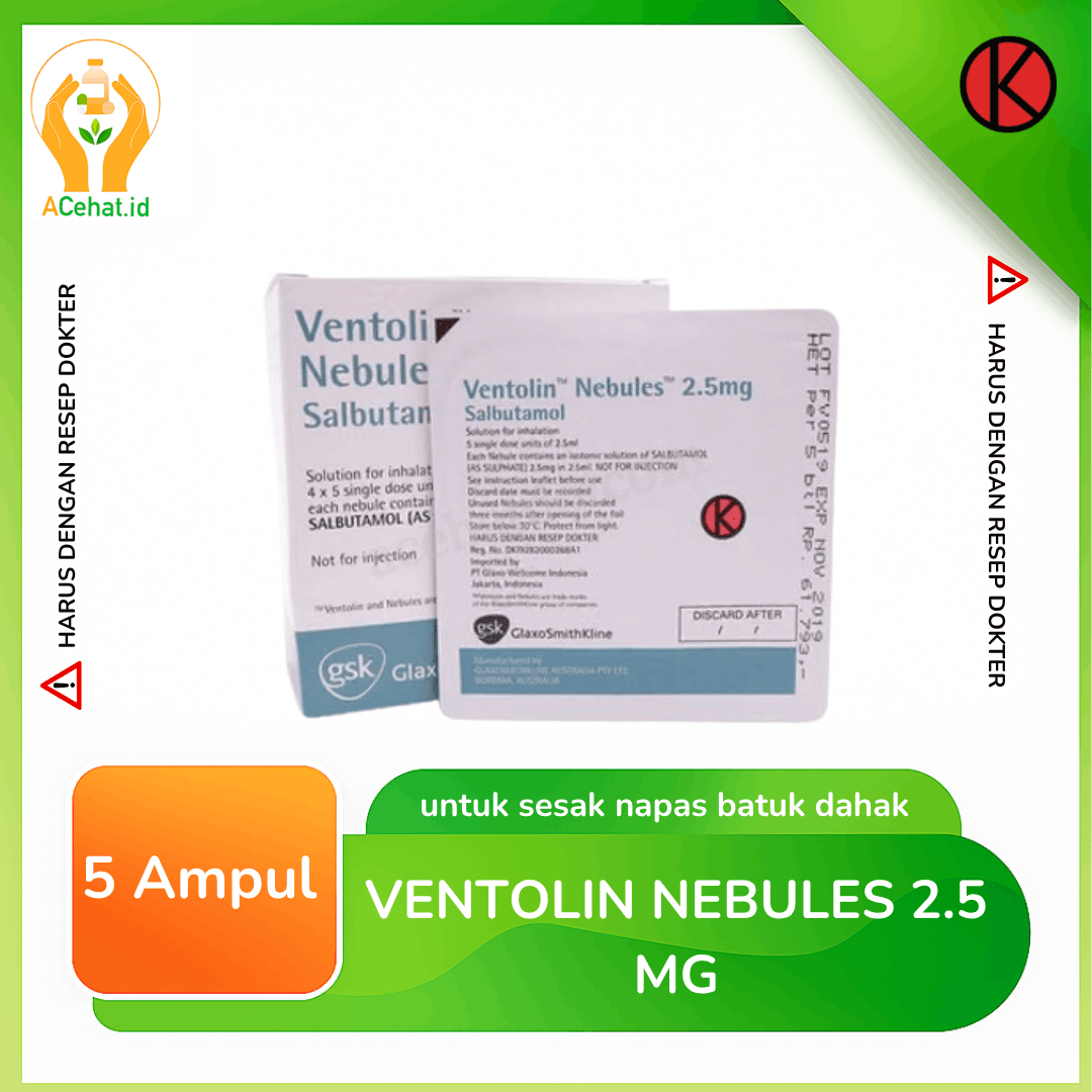 Ventolin Nebules 2.5 mg Per Ampul