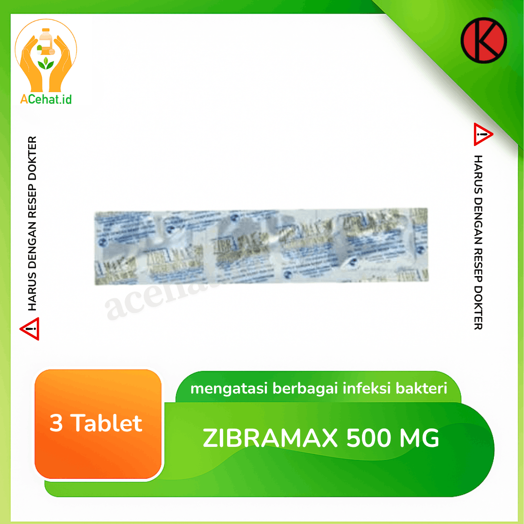 Zibramax 500 mg 3 Tablet