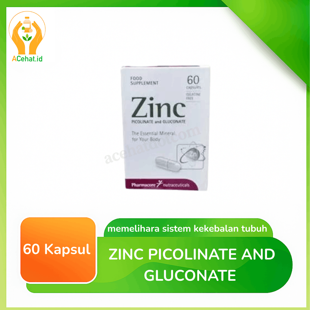 Zinc Picolinate And Gluconate 60 Kapsul