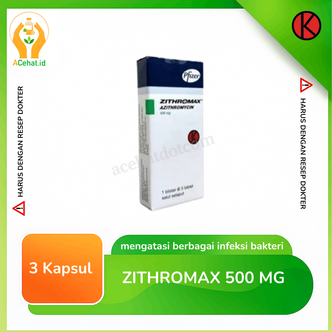 Zithromax 500 mg 3 Kapsul
