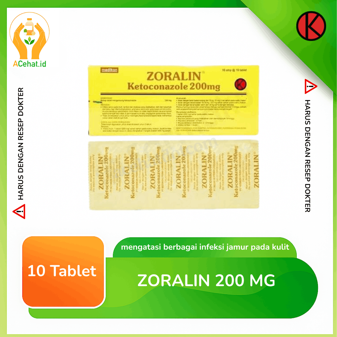 Zoralin 200 mg 10 Tablet