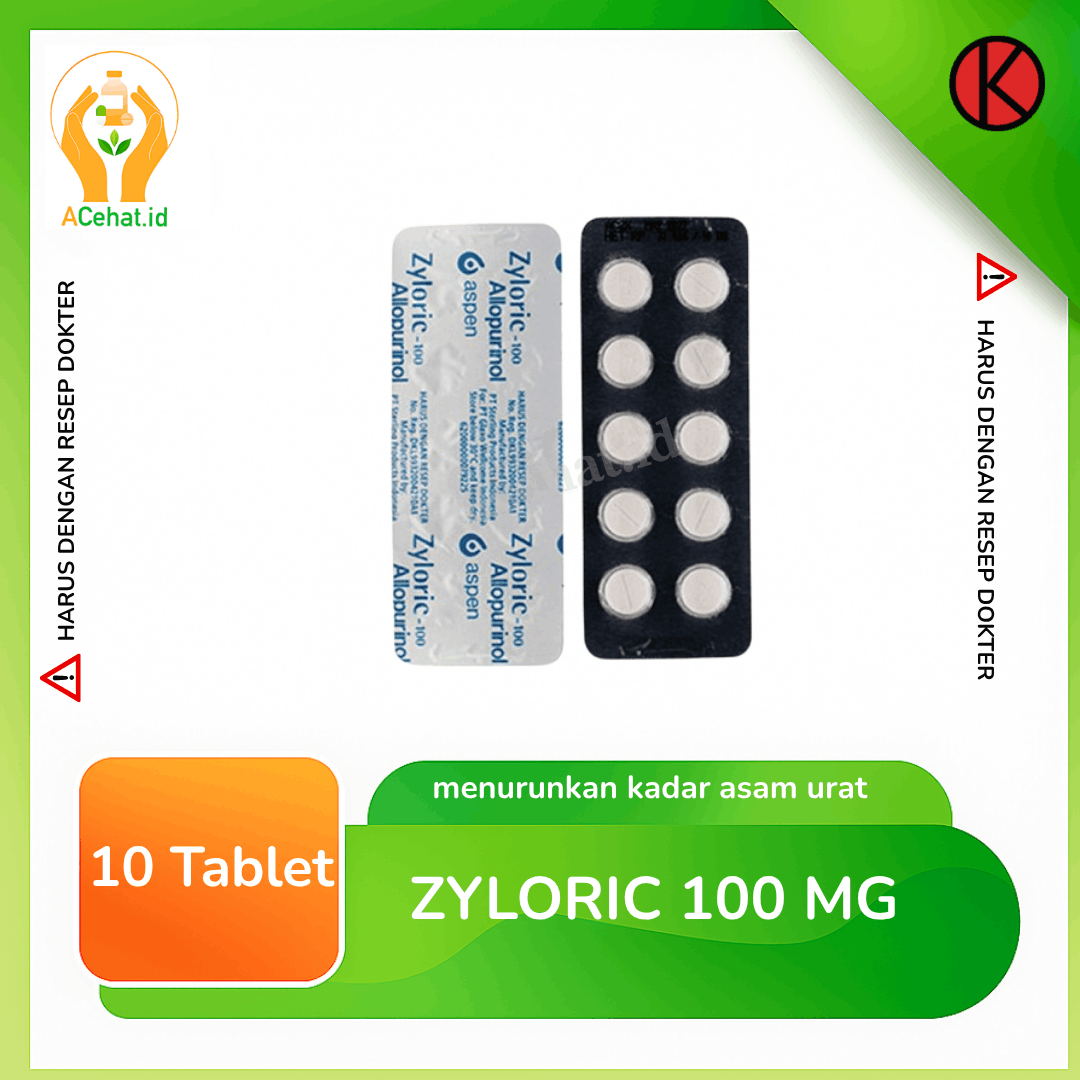 Zyloric 100 mg Tablet