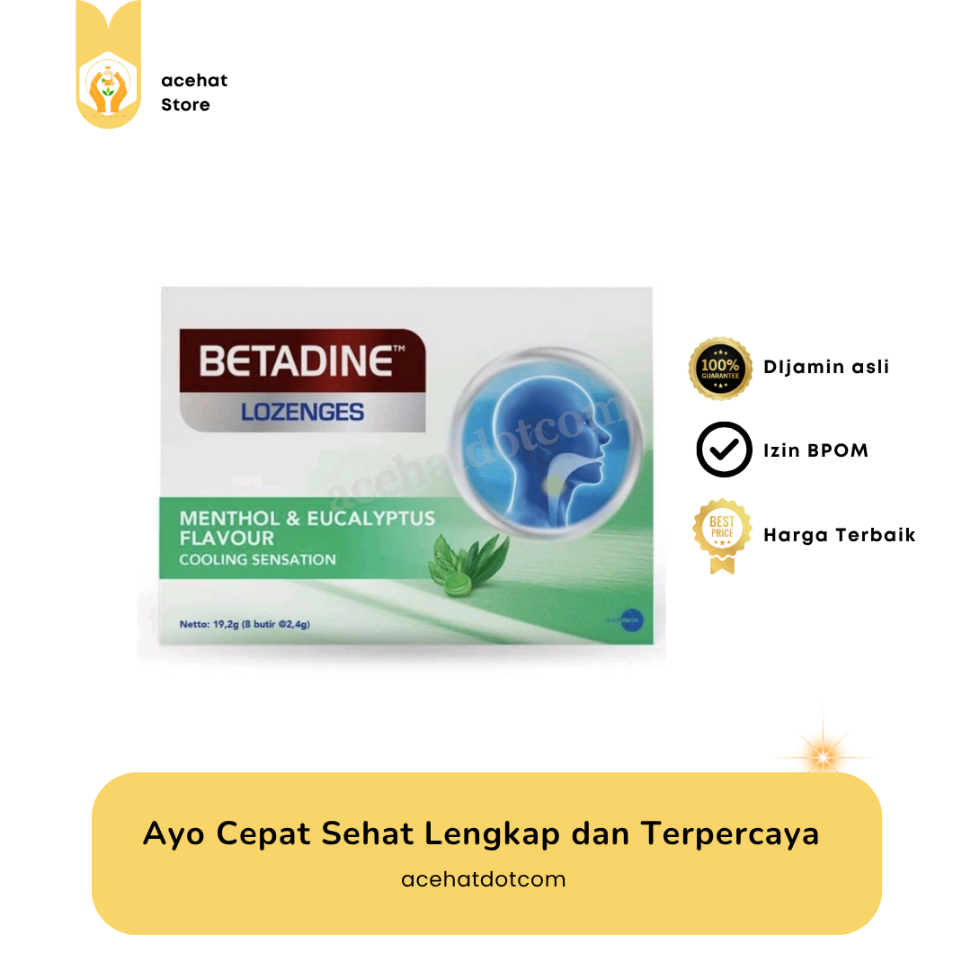 BETADINE LOZENGES MENTHOL & EUCALYPTUS