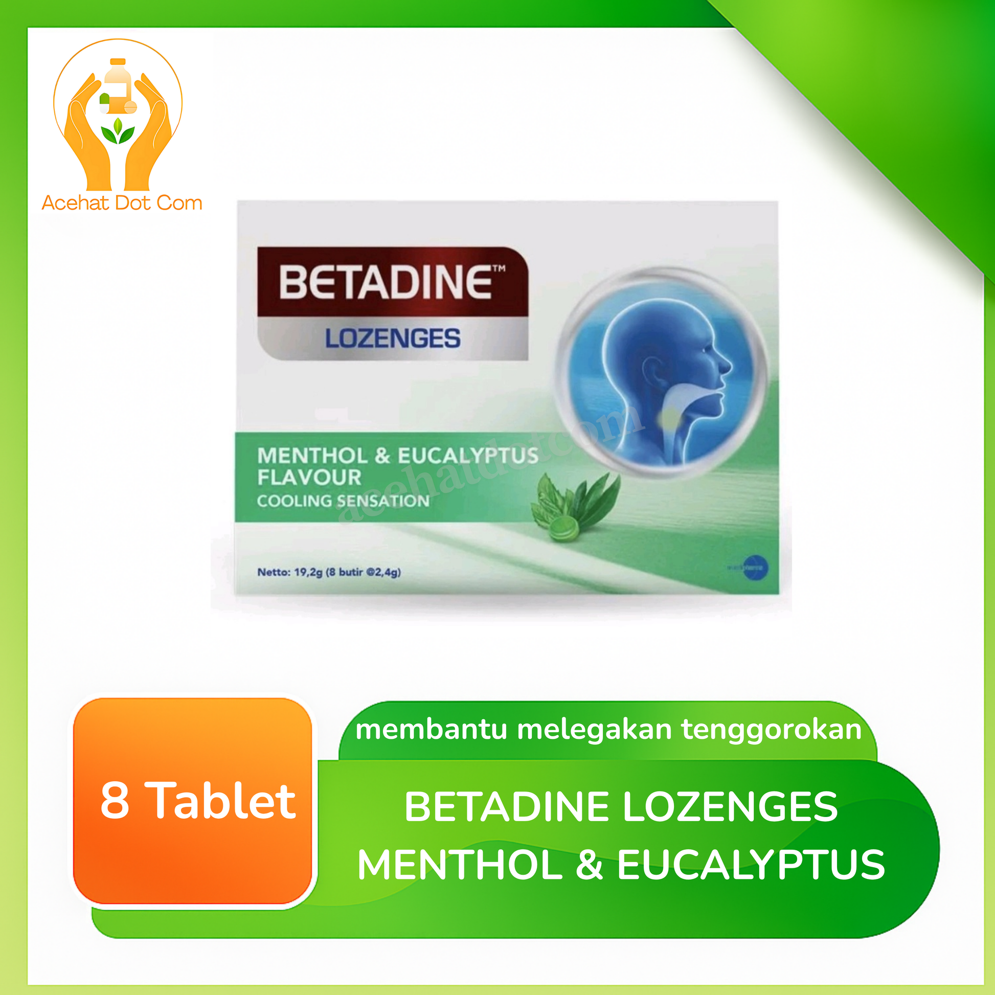 BETADINE LOZENGES MENTHOL & EUCALYPTUS