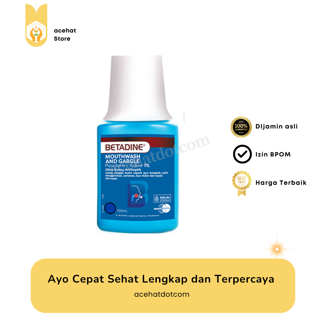 BETADINE MOUTHWASH AND GARGLE 100 ML