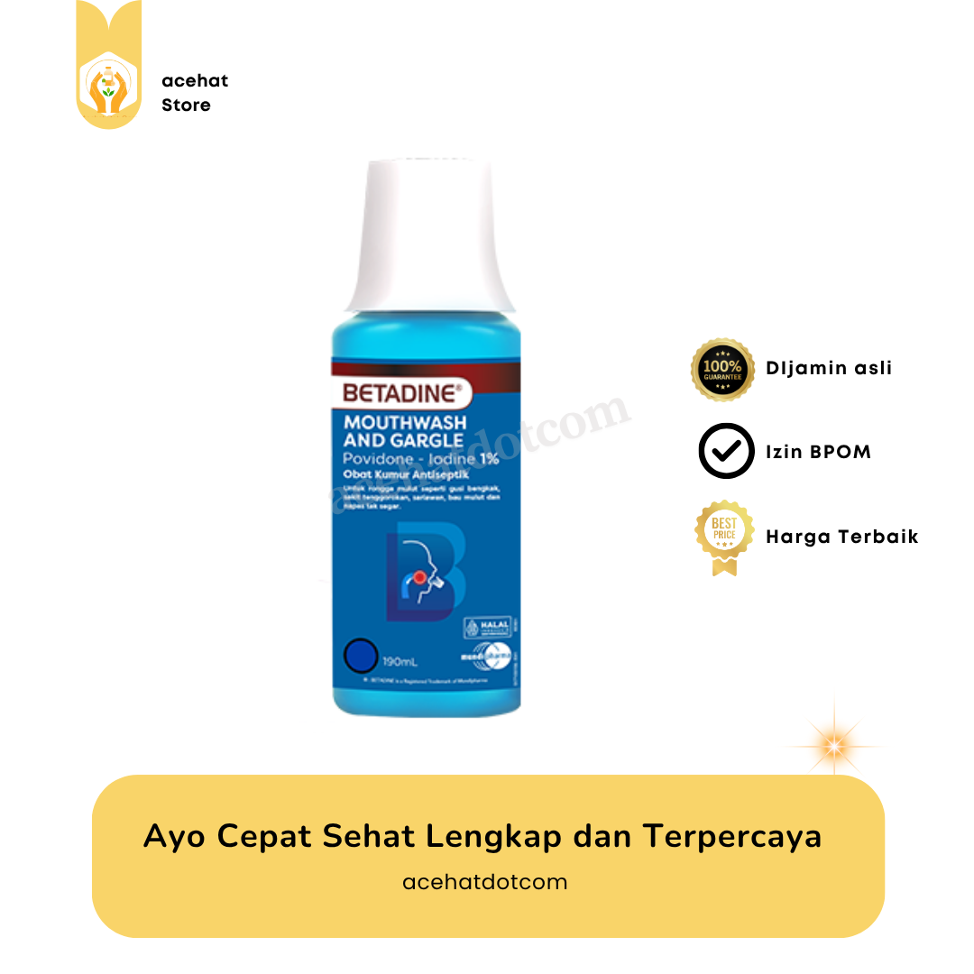 BETADINE MOUTHWASH AND GARGLE 190 ML