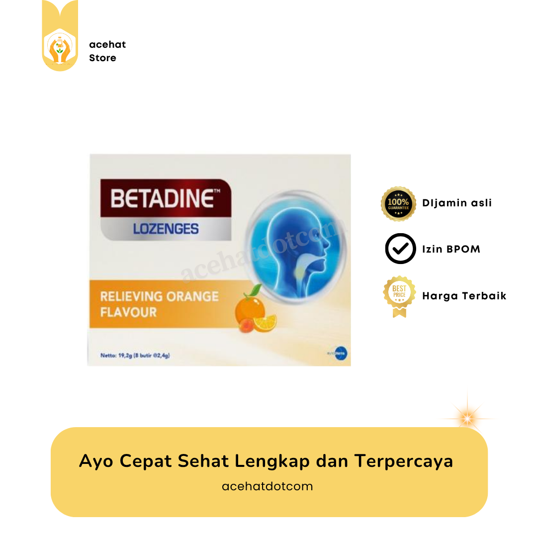 BETADINE LOZENGES ORANGE
