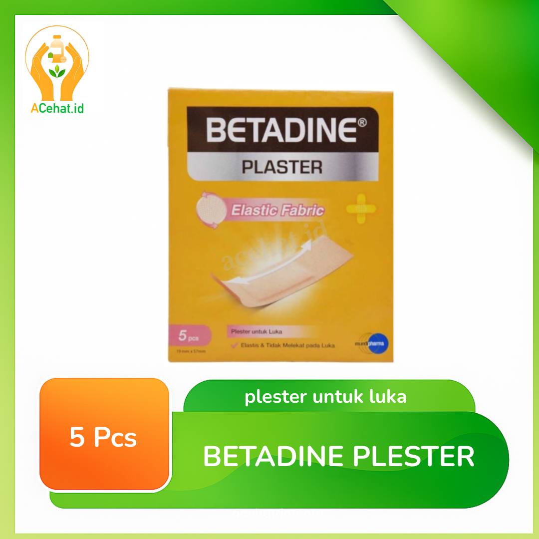 KAIN ELASTIS BETADINE PLESTER 5 LEMBAR 