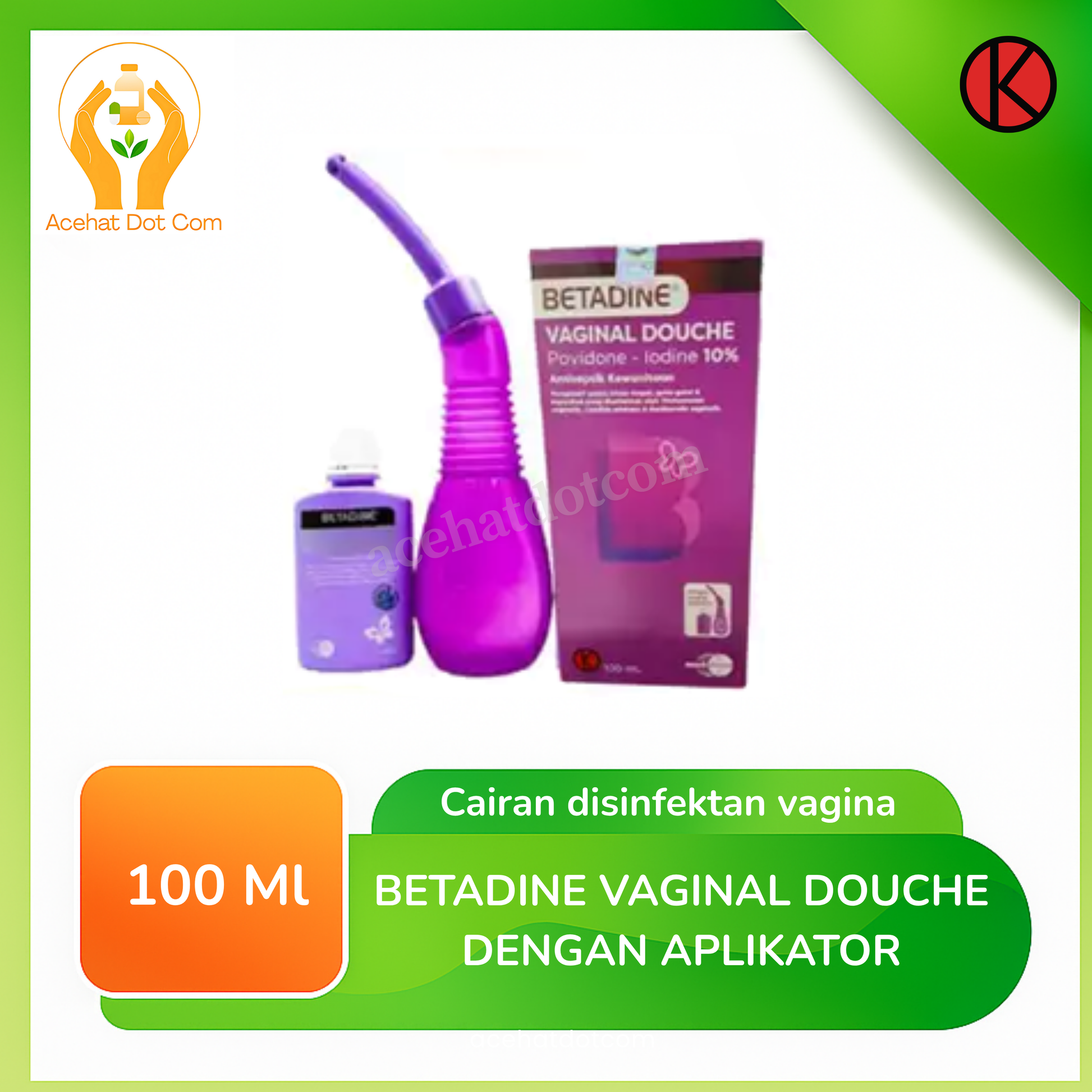 BETADINE VAGINAL DOUCHE DENGAN APLIKATOR