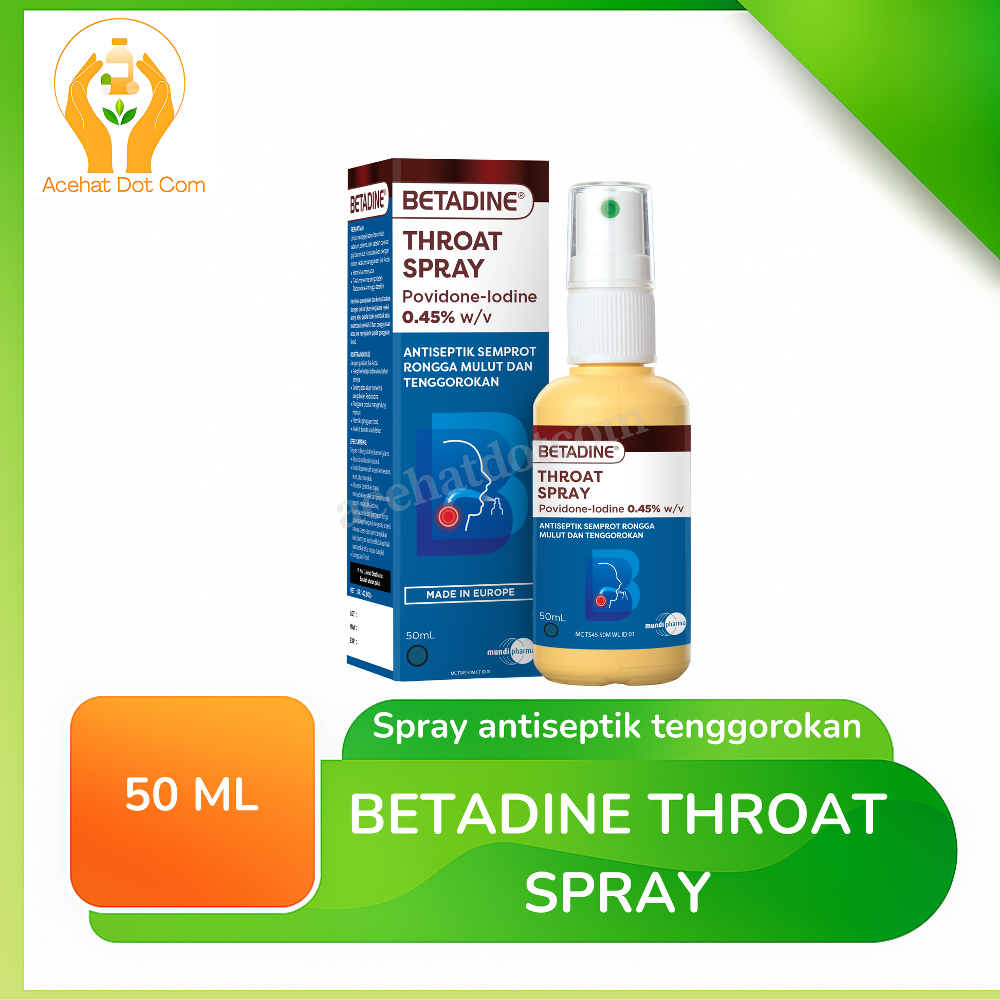 BETADINE THROAT SPRAY 50 ML