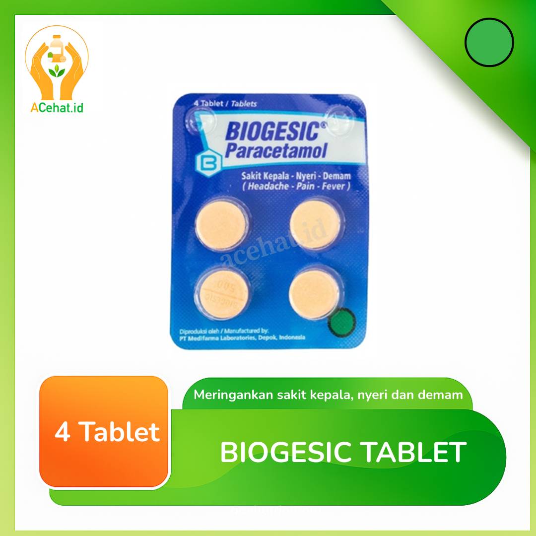 BIOGESIC 500 MG 25 lepuh @4 tab) 