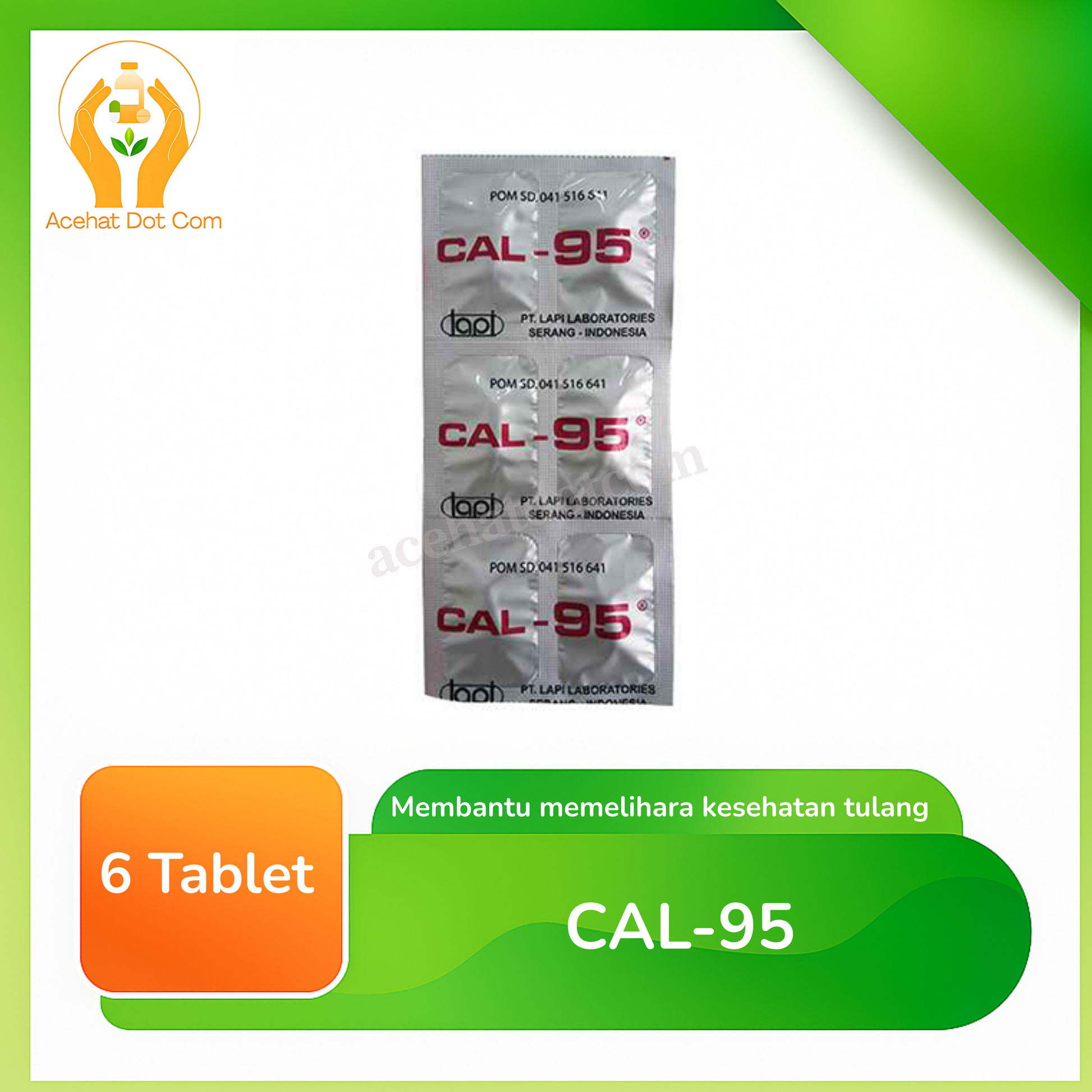 CAL-95 5 strip @6 tab 