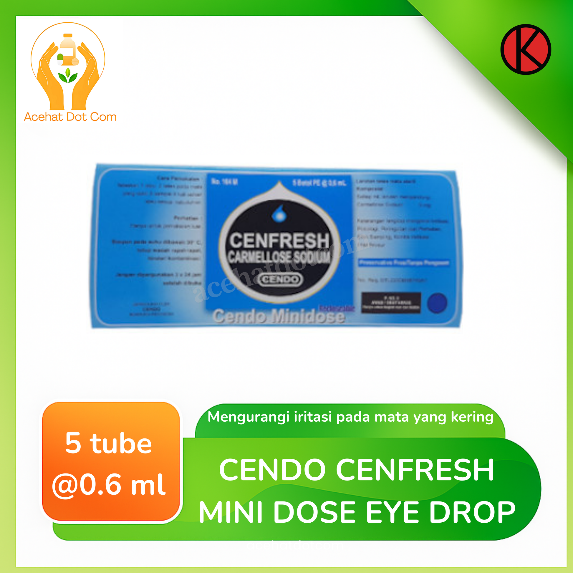 CENDO CENFRESH MINIDOSE 5 Tube @ 0,6 ml
