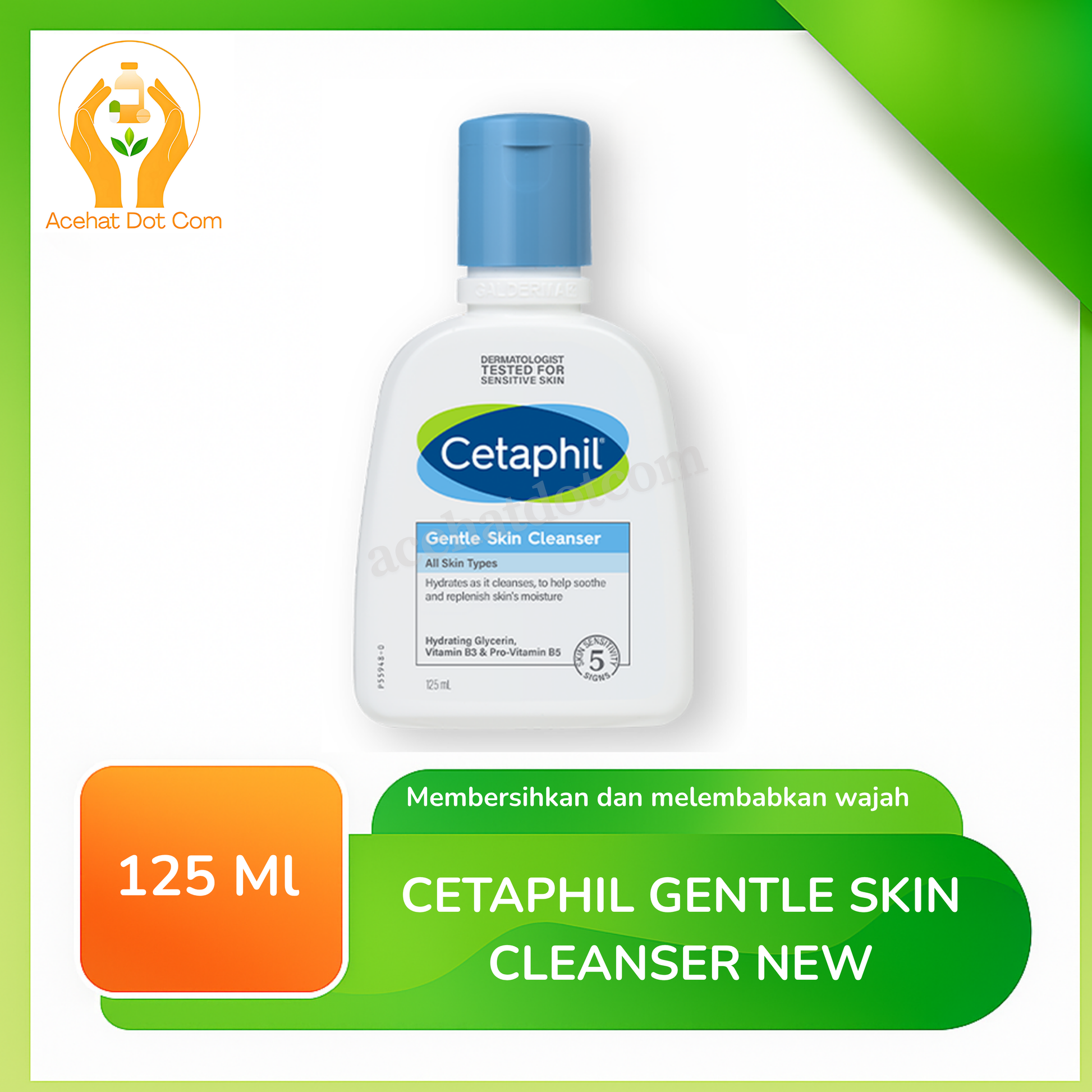 CETAPHIL GENTLE SKIN CLEANSER 125 ML NEW