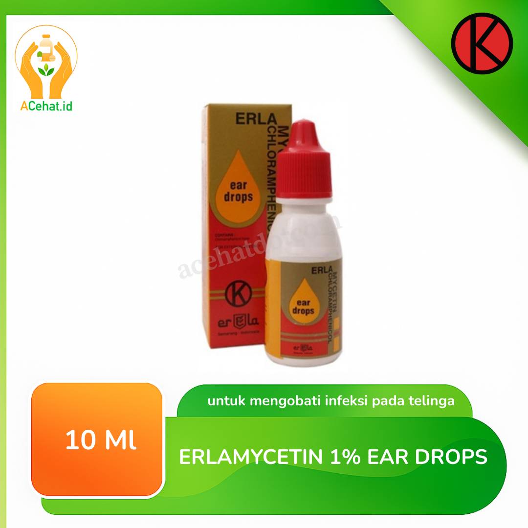 Tetes Telinga Erlamycetin 1% 10 ml 