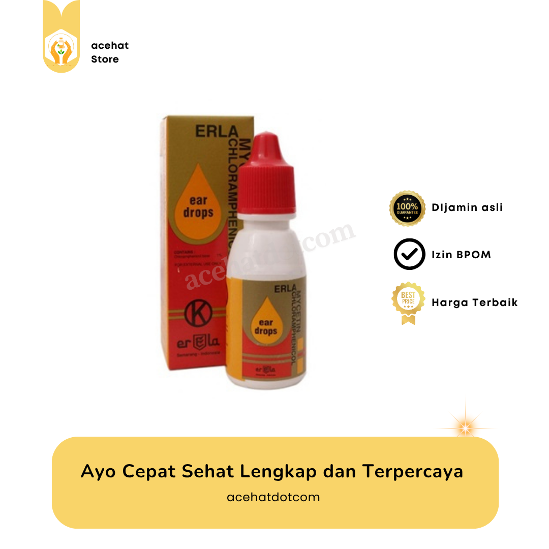 ERLAMYCETIN 1% EAR DROPS 10 ml