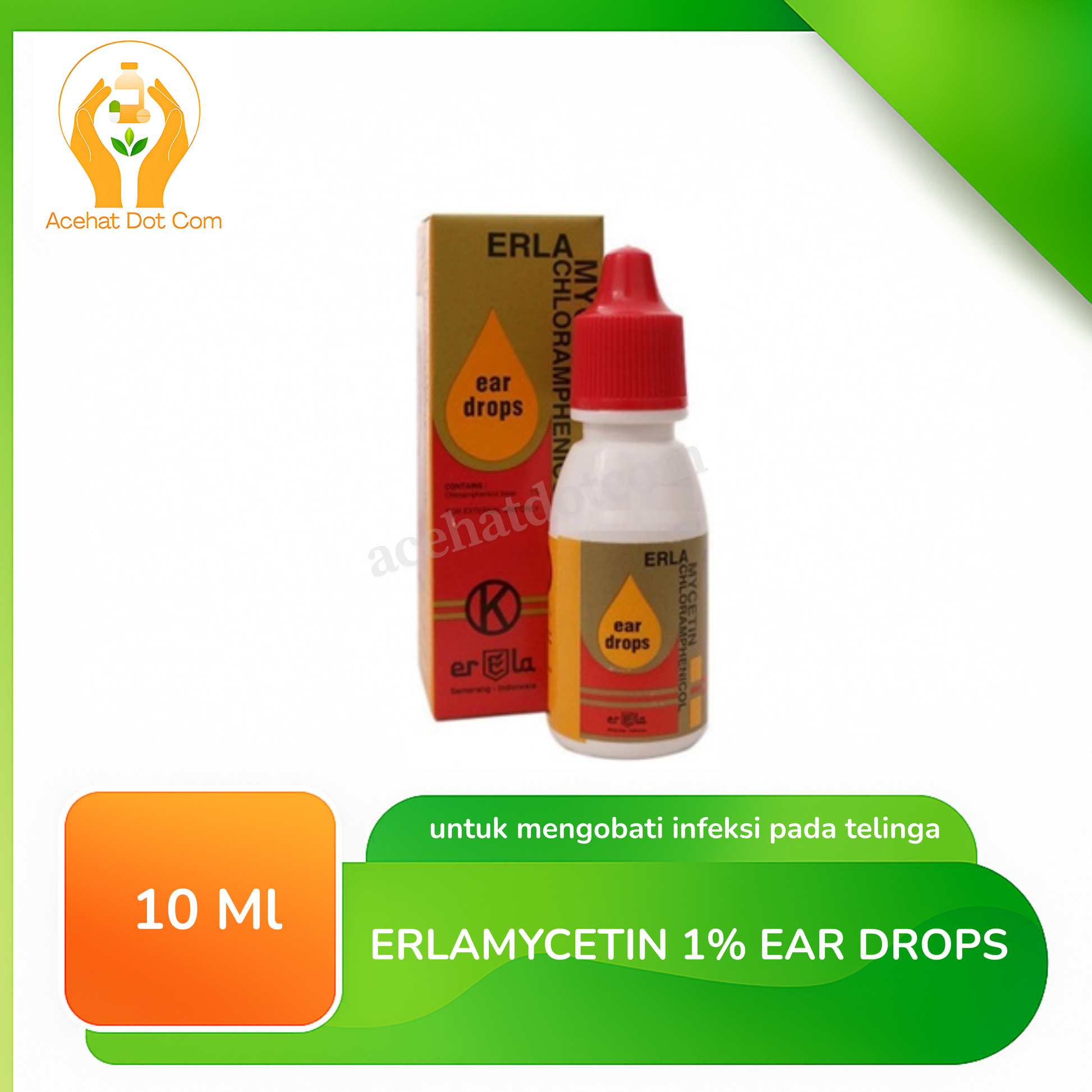 ERLAMYCETIN 1% EAR DROPS 10 ml