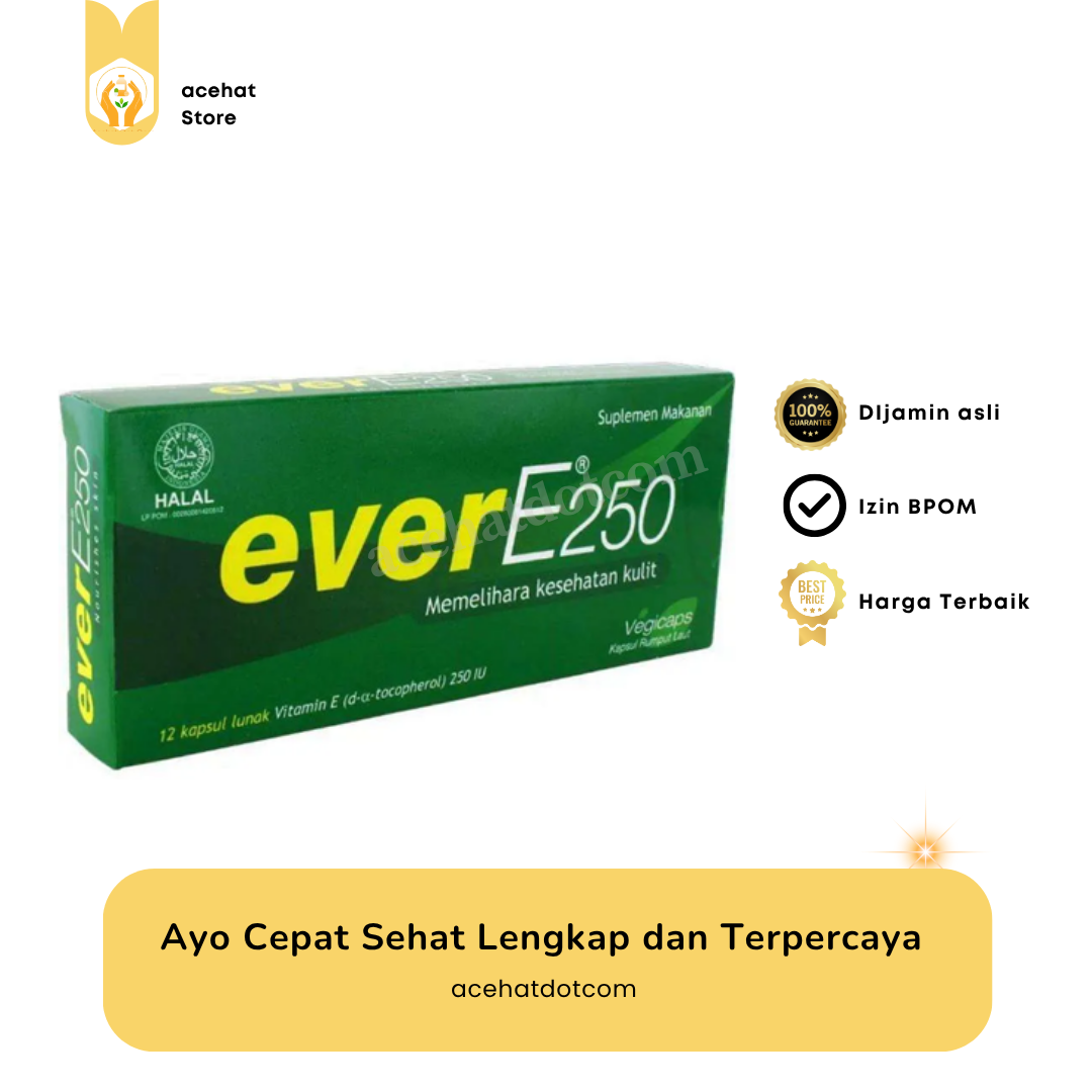 EVER E 250 IU 2 strip @6 kap