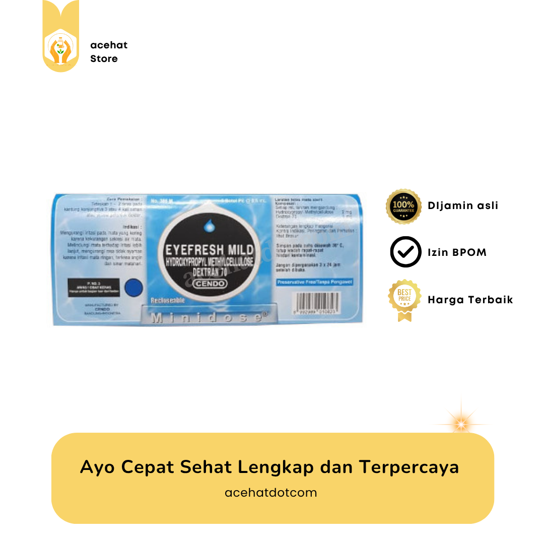 CENDO EYFRESH MILD MINIDOSE 5 tube @0.6 ml 