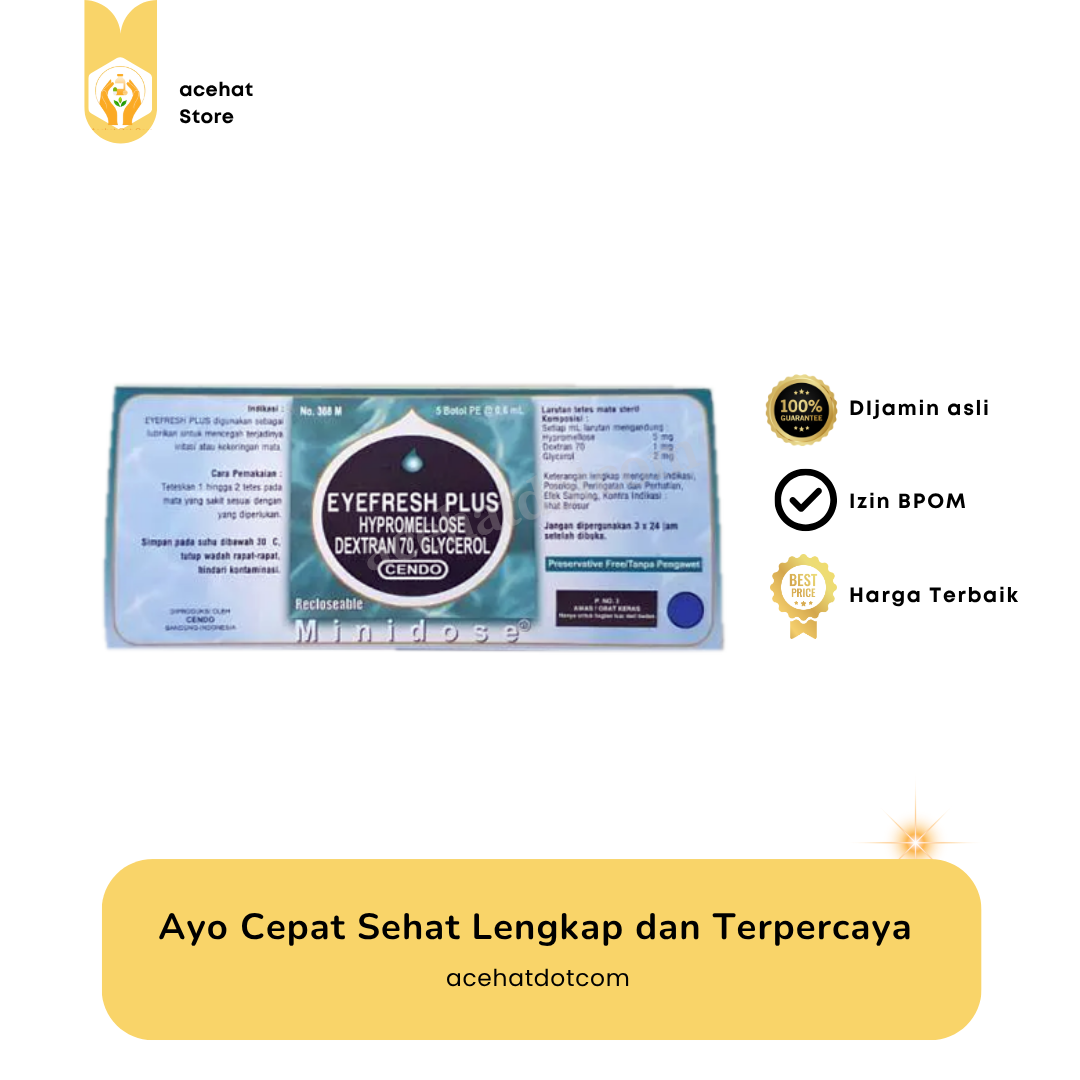 CENDO EYFRESH PLUS MINIDOSE 5 tube @0.6 ml 