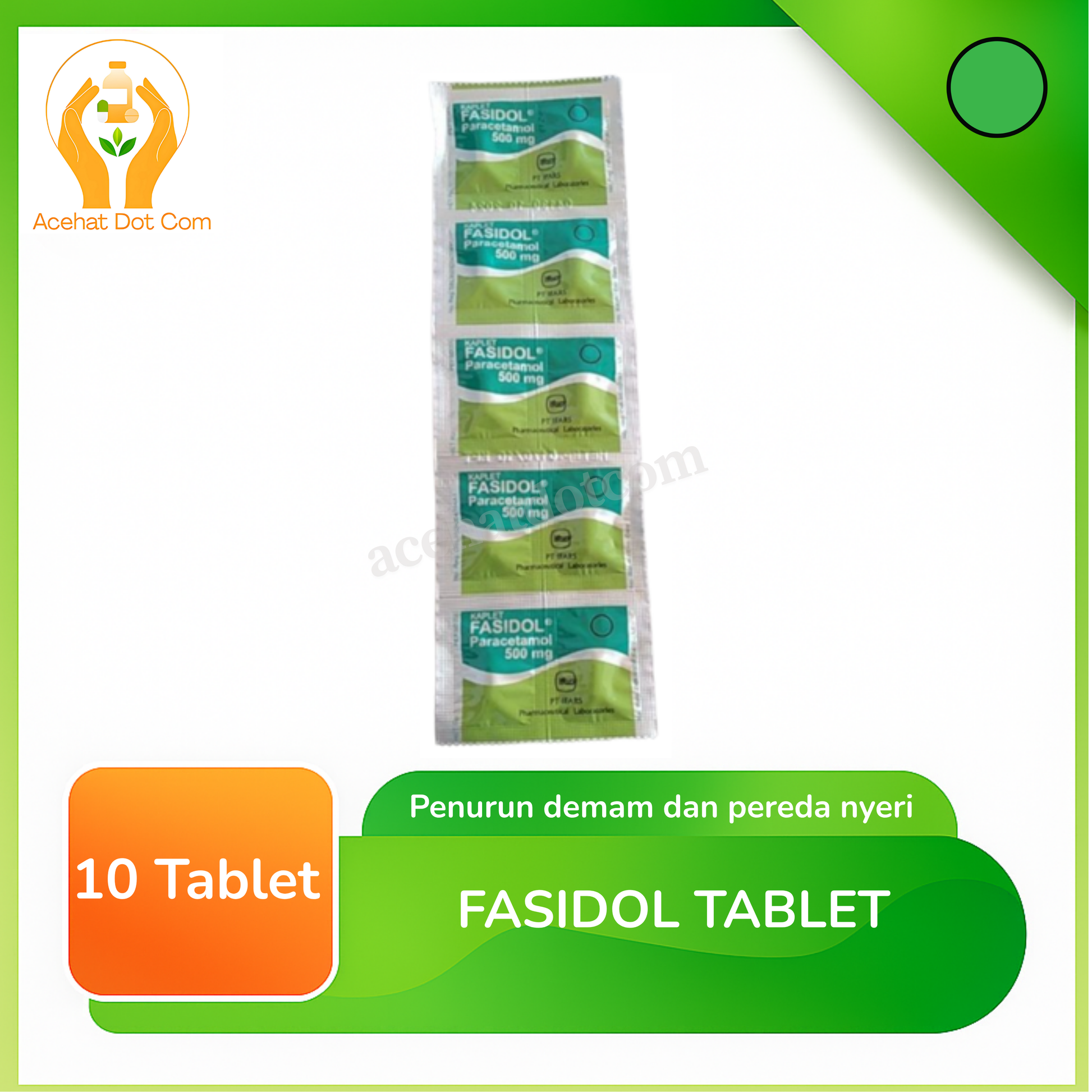 FASIDOL 500 MG 10 strip @10 tab 