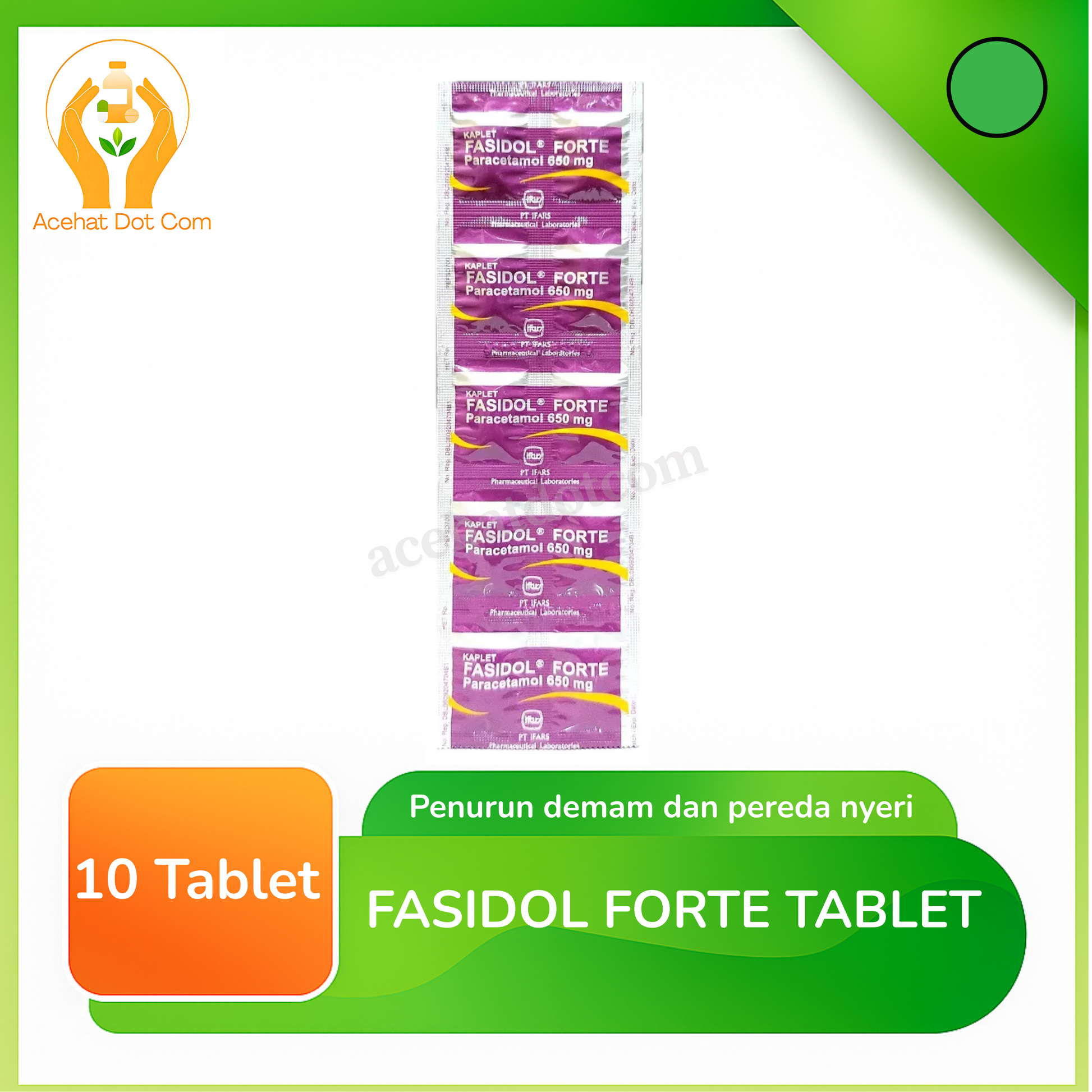 FASIDOL FORTE 650 MG 10 strip @10 tab 