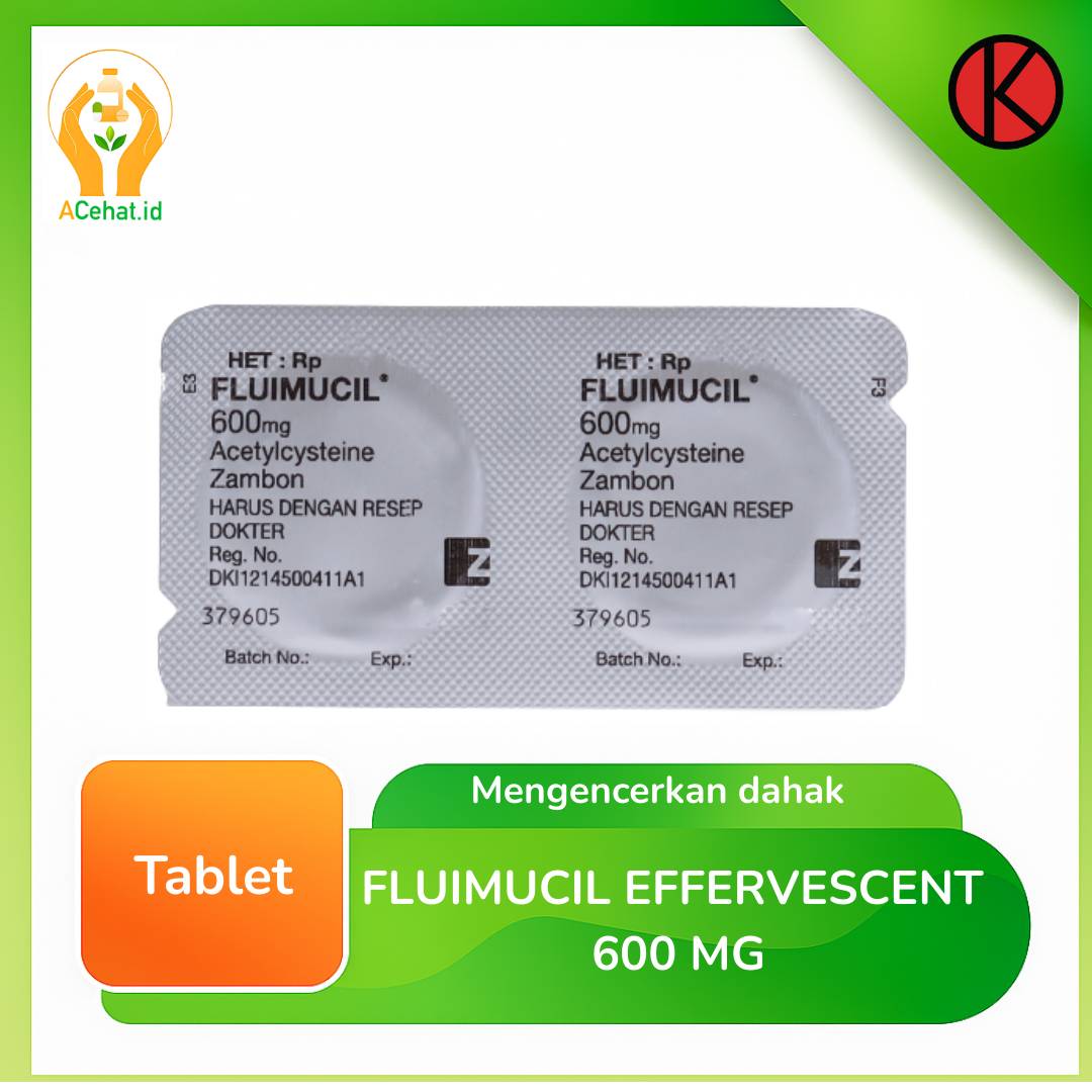 FLUIMUCIL 600 MG 5 blister @2 Tab Effervescent