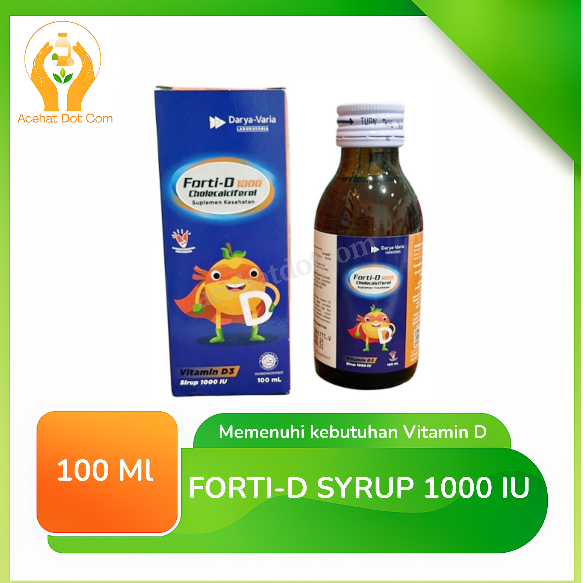 FORTI-D SYRUP 1000 IU 100 ML