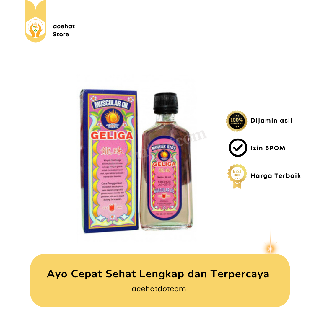 Minyak Otot Geliga 60 ml 