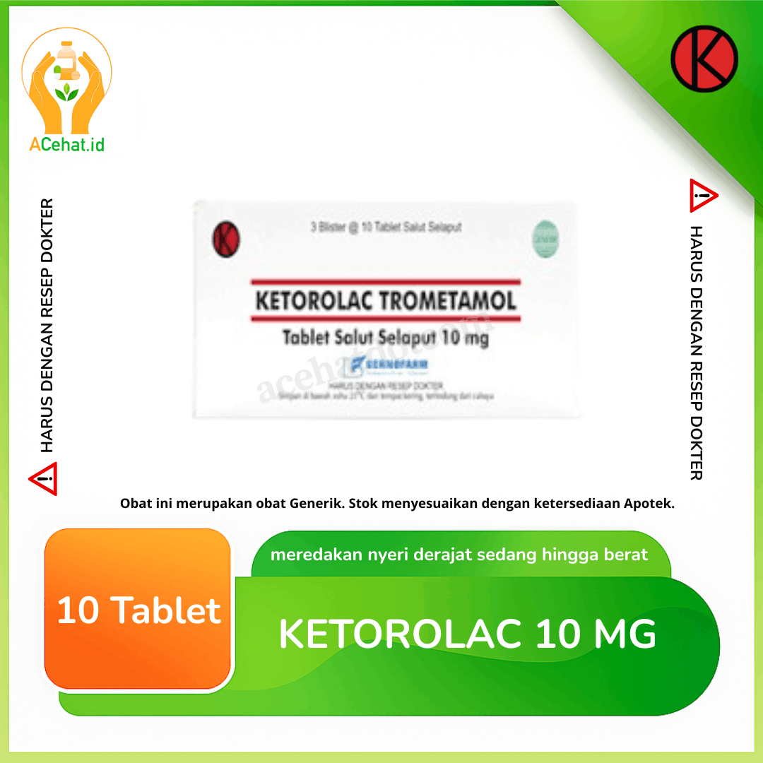 Ketorolac 10 mg 10 Tablet