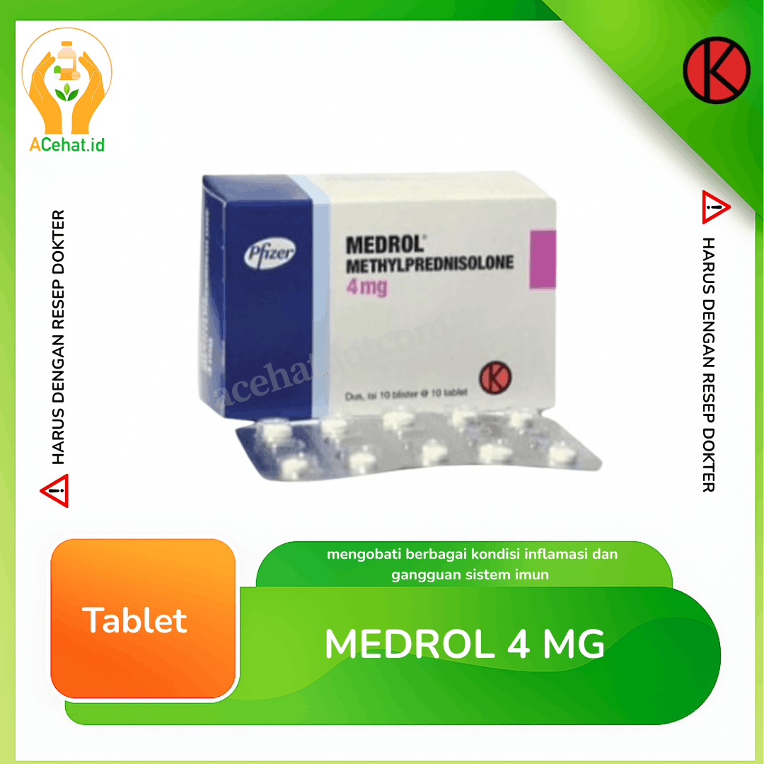Medrol 4 mg 10 Tablet