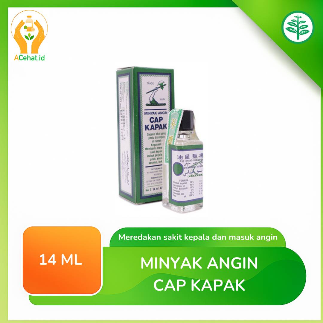 Minyak Angin Cap Kapak 14 Ml - Acehat