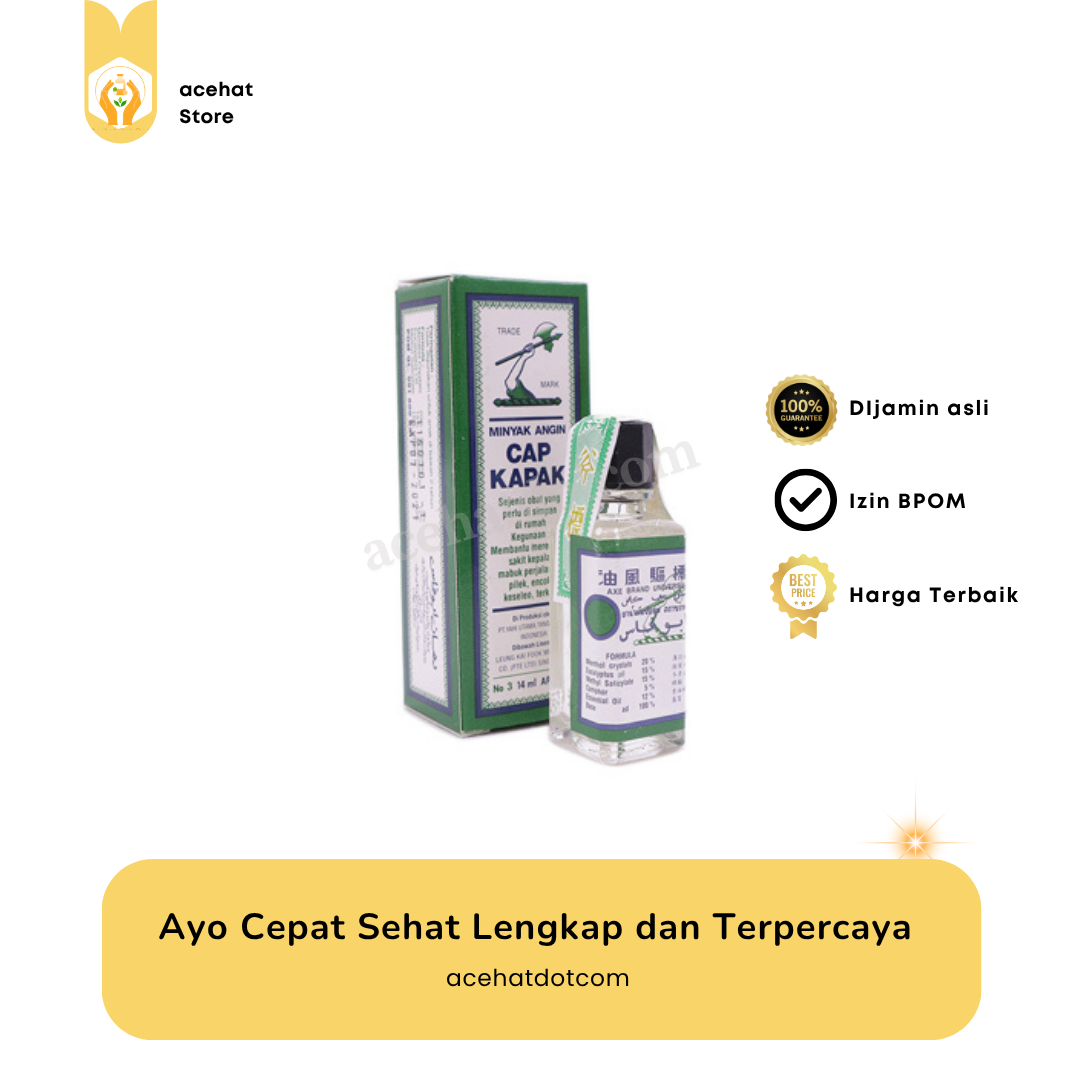 Minyak Angin Cap Kapak 14 Ml 