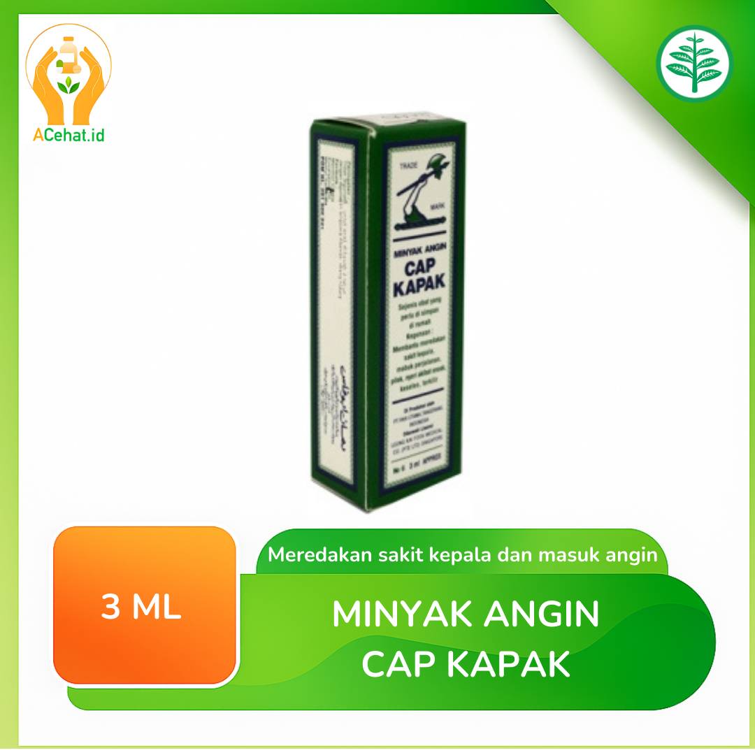 Minyak Angin Cap Kapak 3 Ml - Acehat
