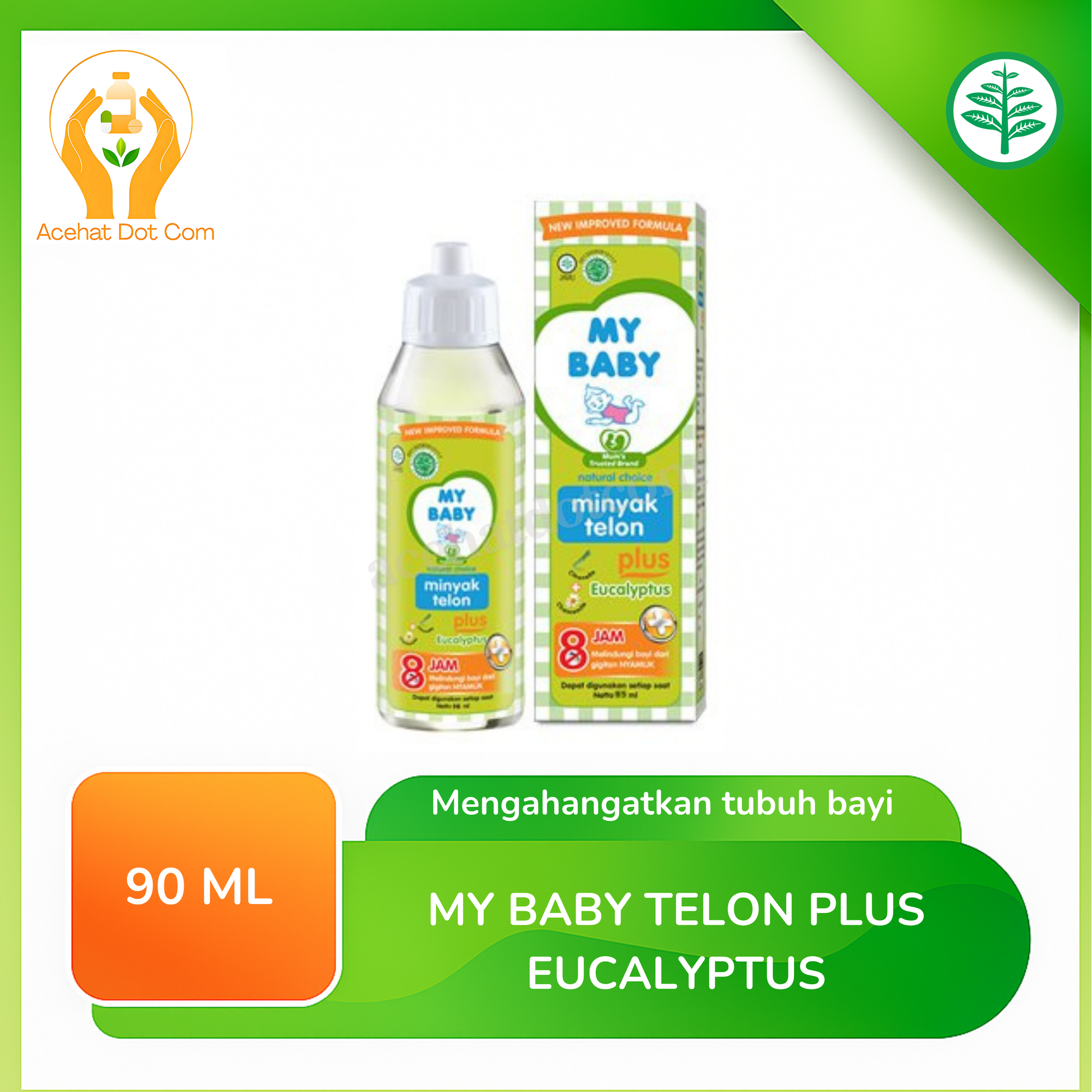 My Baby Minyak Telon Plus Eucalyptus 90 Ml